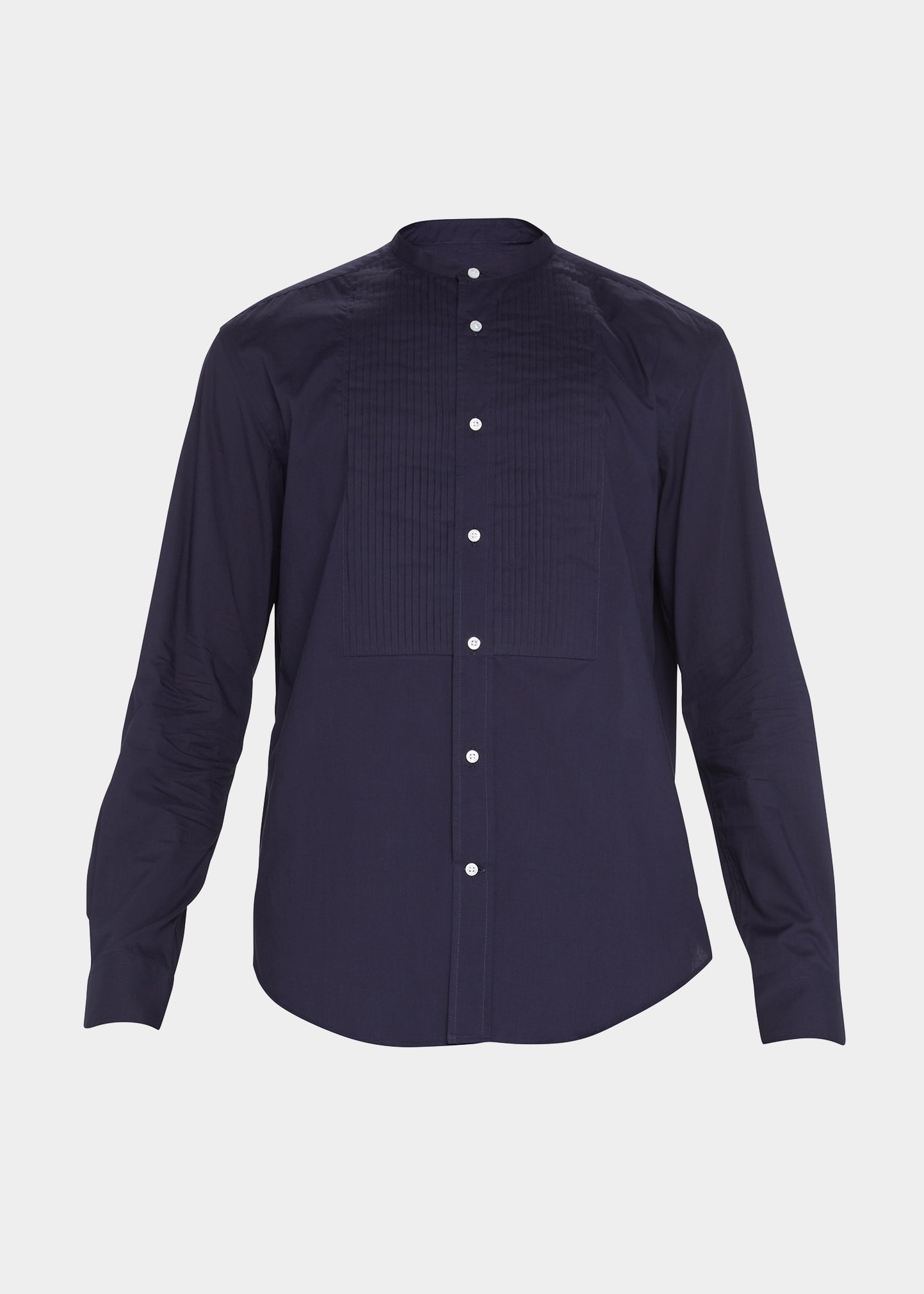 Ralph Lauren Purple Label Men's Dane Pleated Mandarin-Collar Sport Shirt