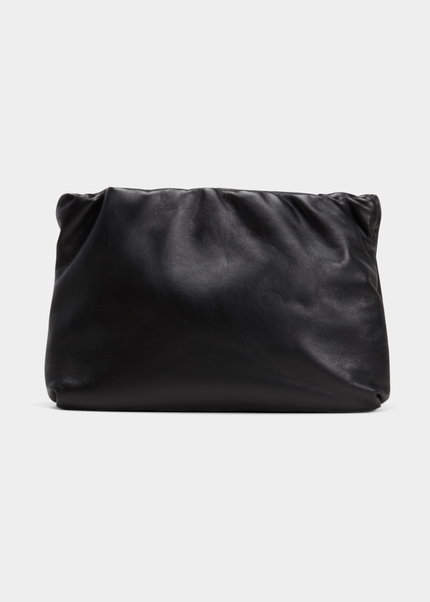 The Row Bourse Clutch Bag In Calf Leather In Black Pld
