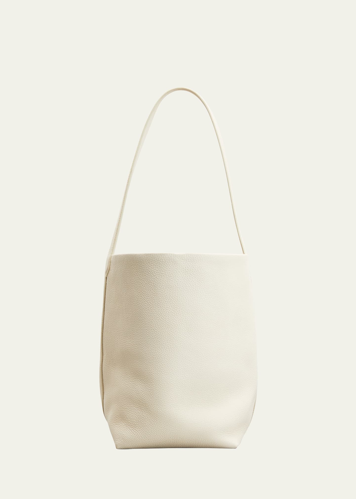 The Row Park Medium North-south Tote Bag In Ivory Pld