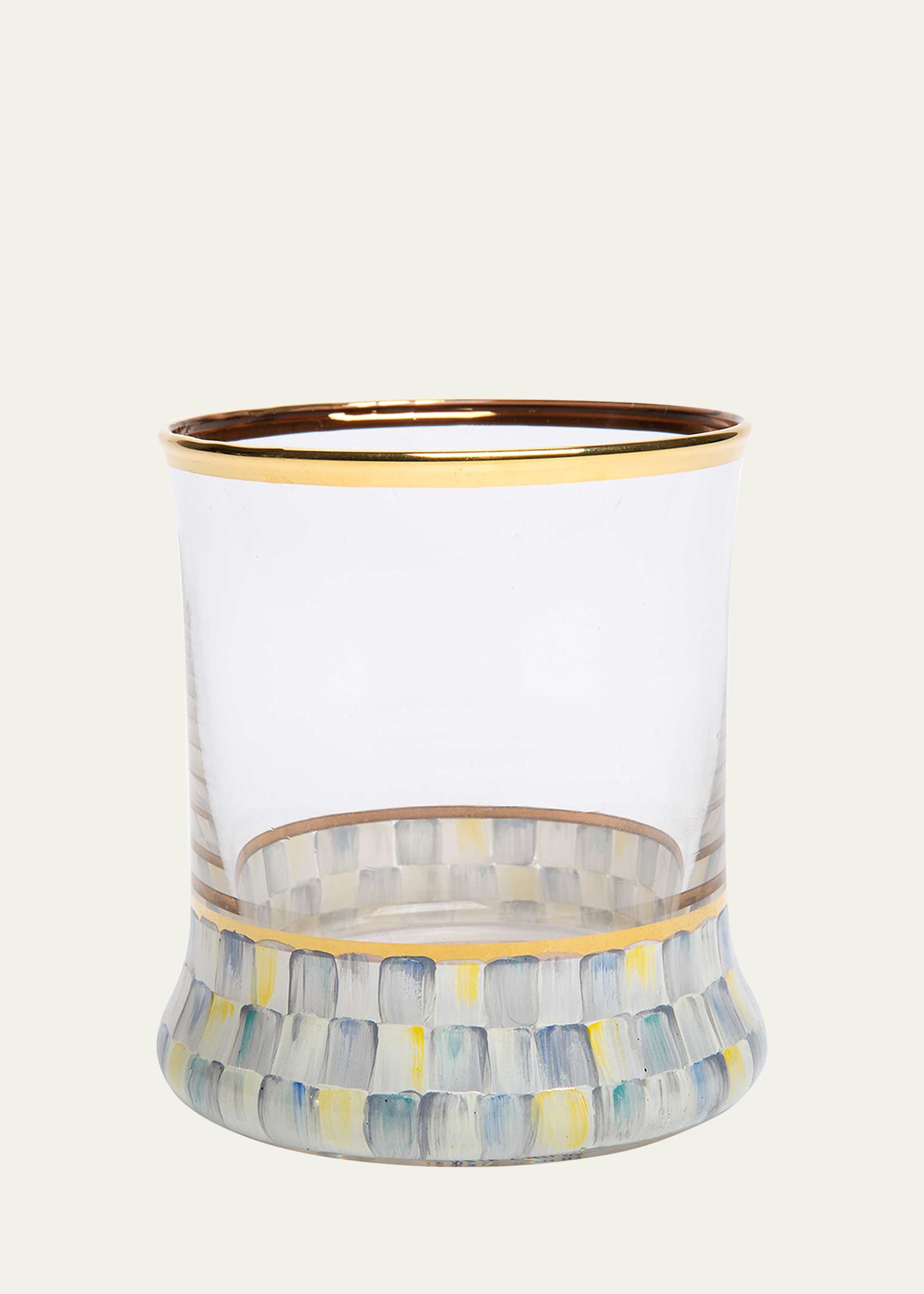 Chateau Fine Tableware 100 Pack 12oz Plastic Cups Gold Glitter