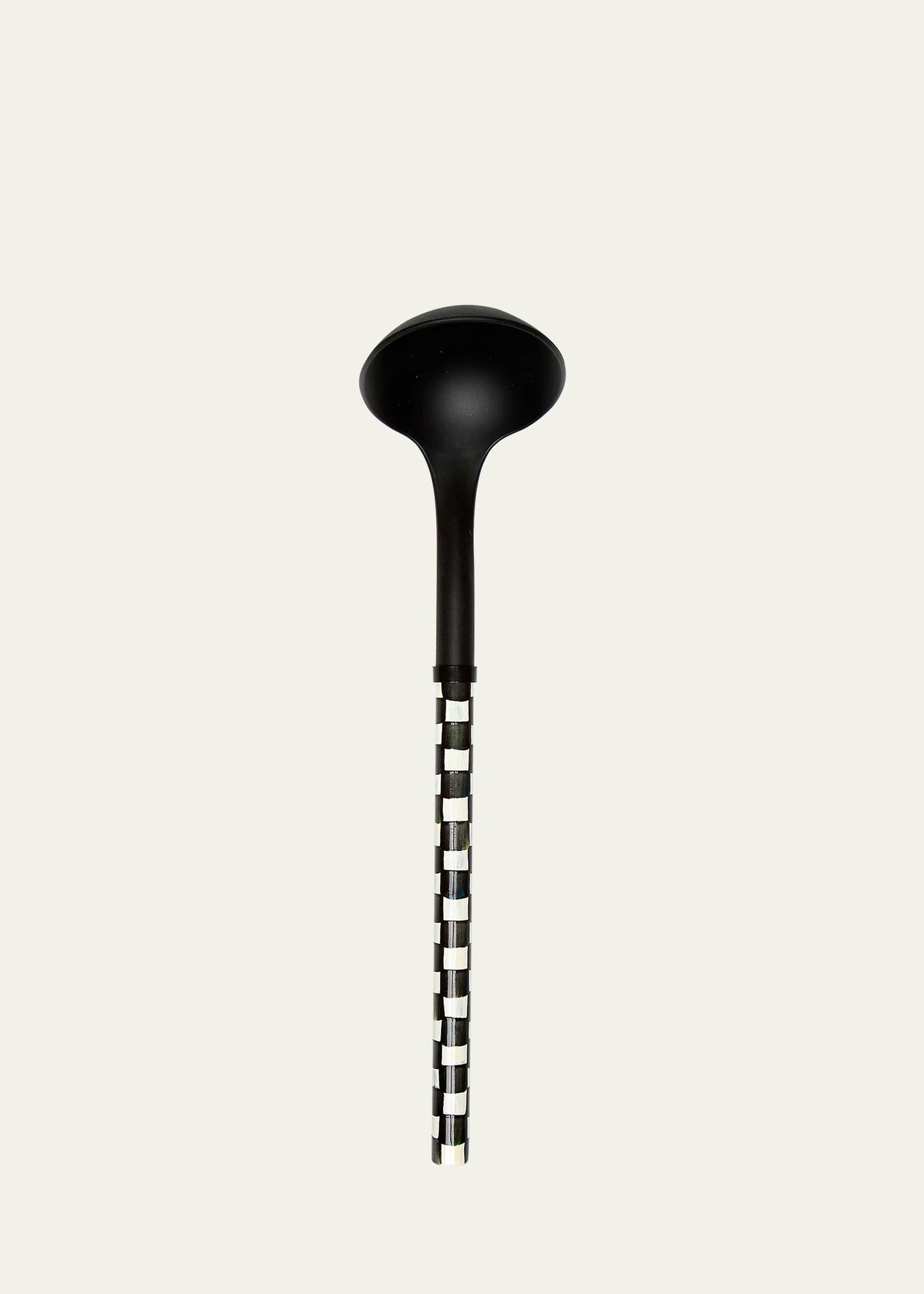 MacKenzie-Childs Courtly Check Ladle, Black