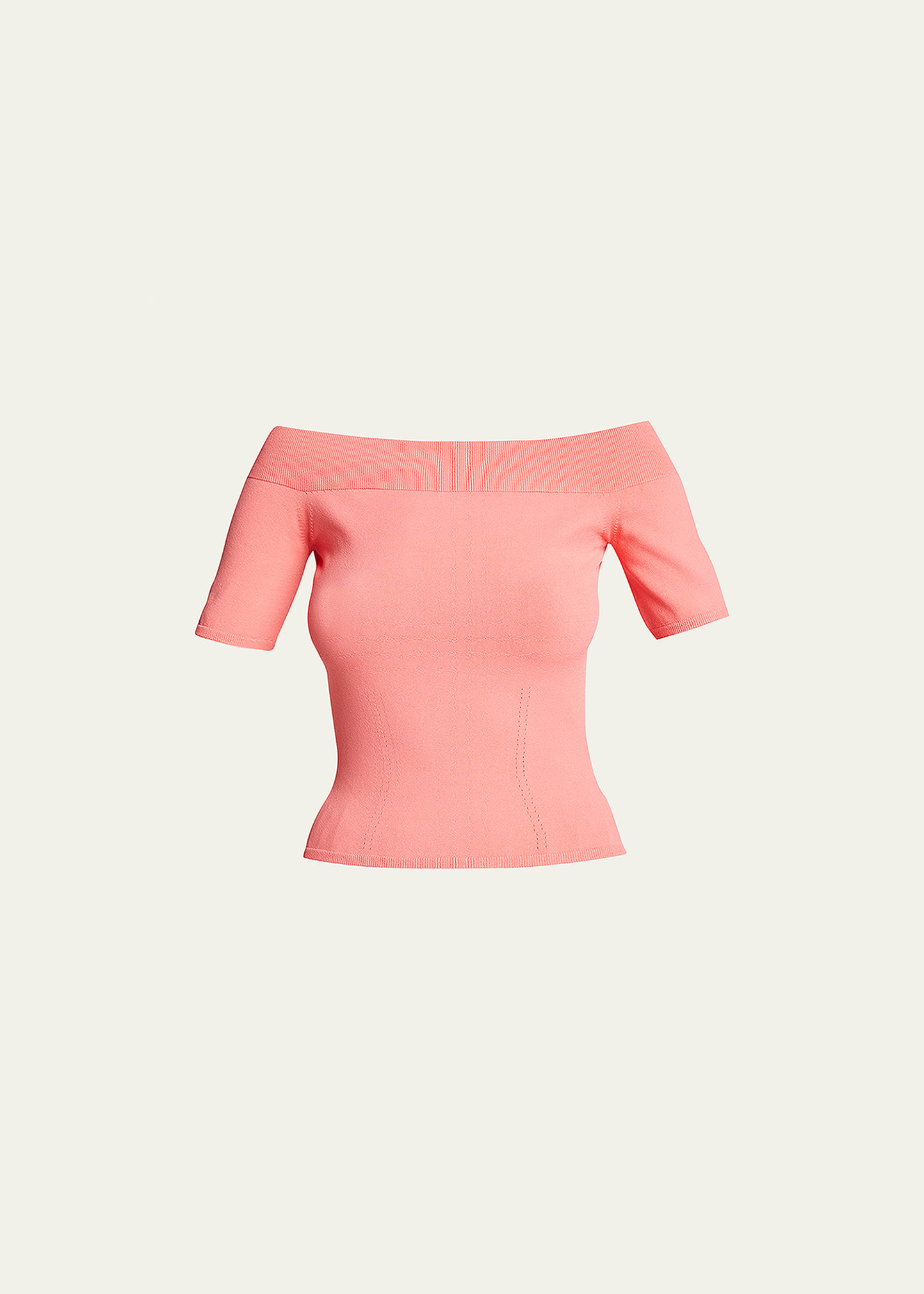 Alexander Mcqueen Off-shoulders Top Made Of Viscose Jersey In Black