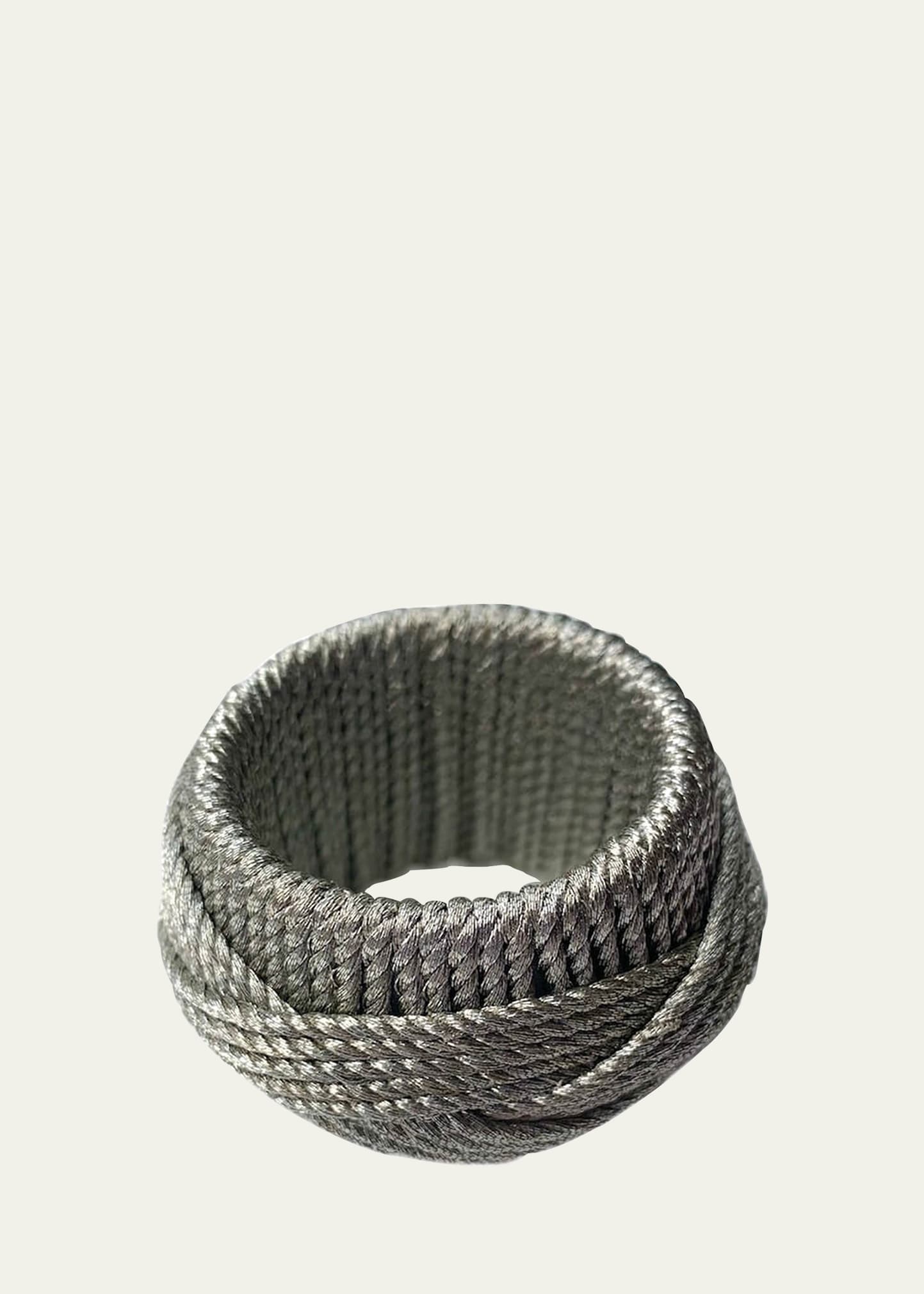 Silver Rope Napkin Ring