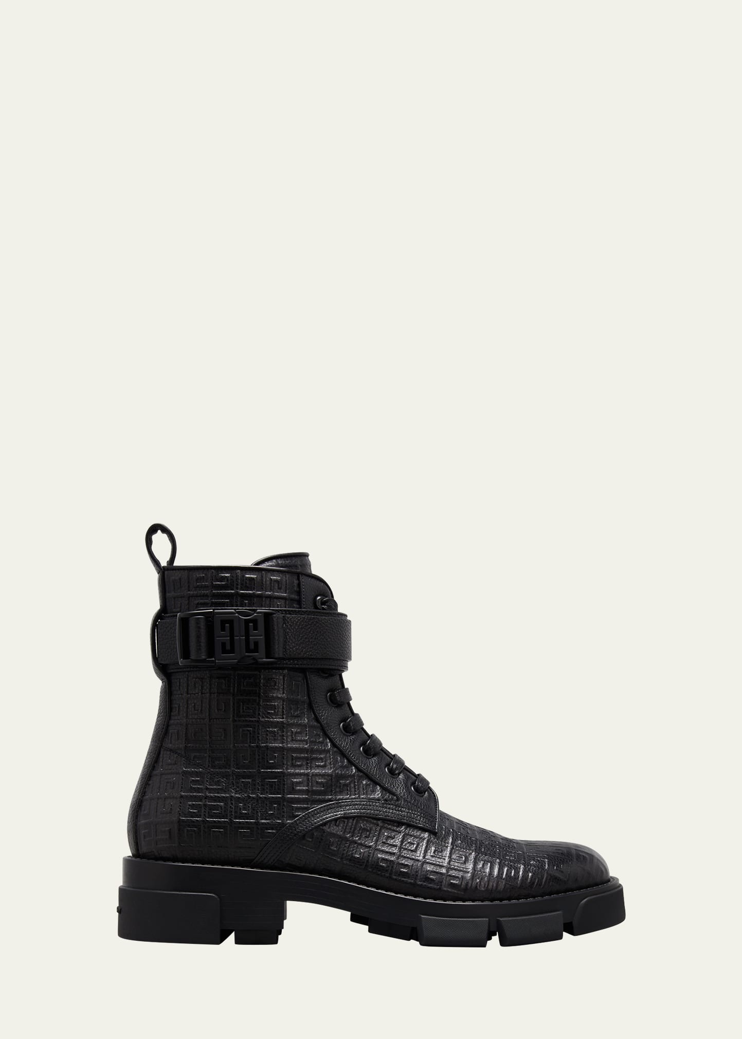 Terra 4G Leather Lace-Up Combat Boots