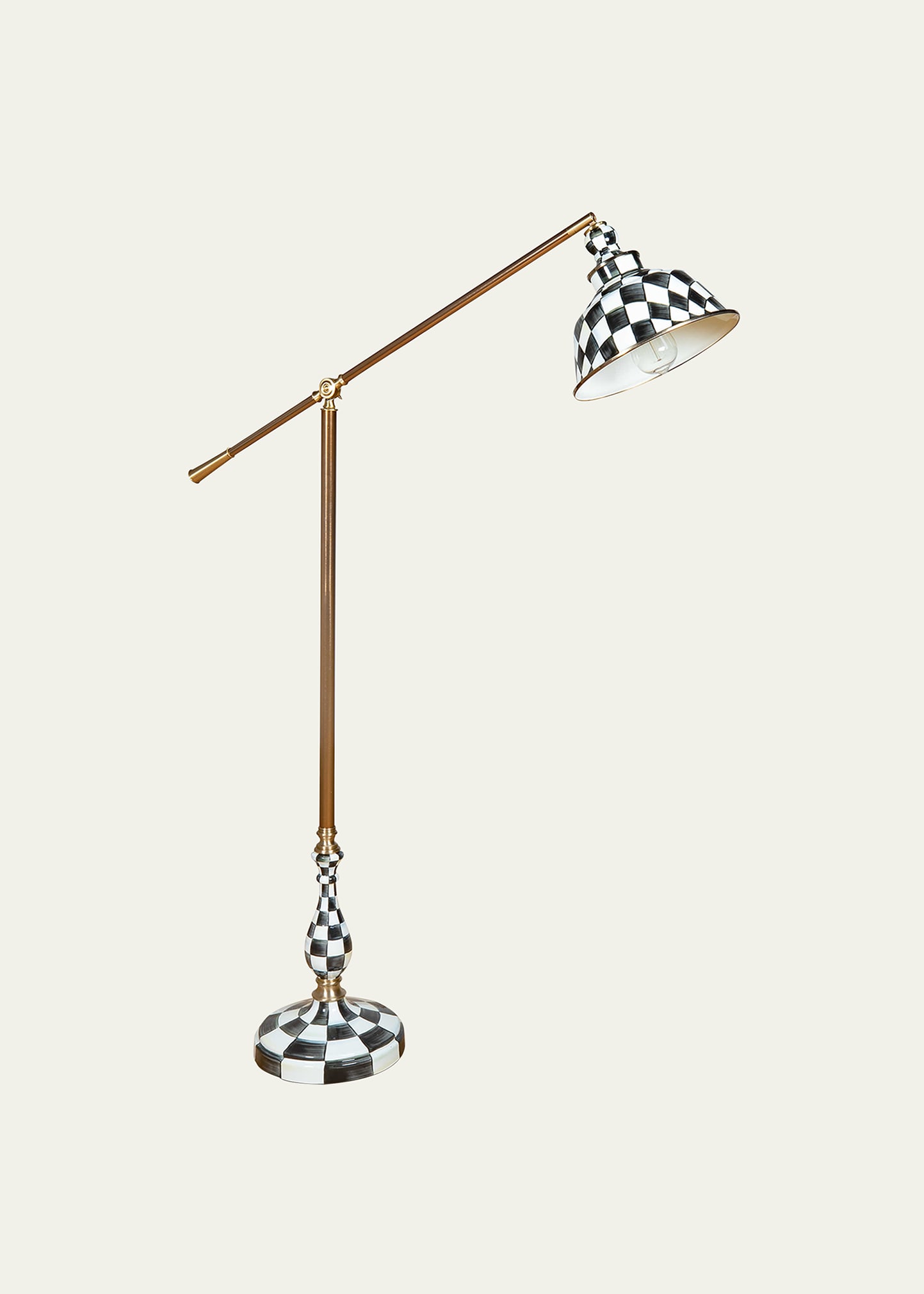 Mackenzie-childs Courtly Check Reading Floor Lamp