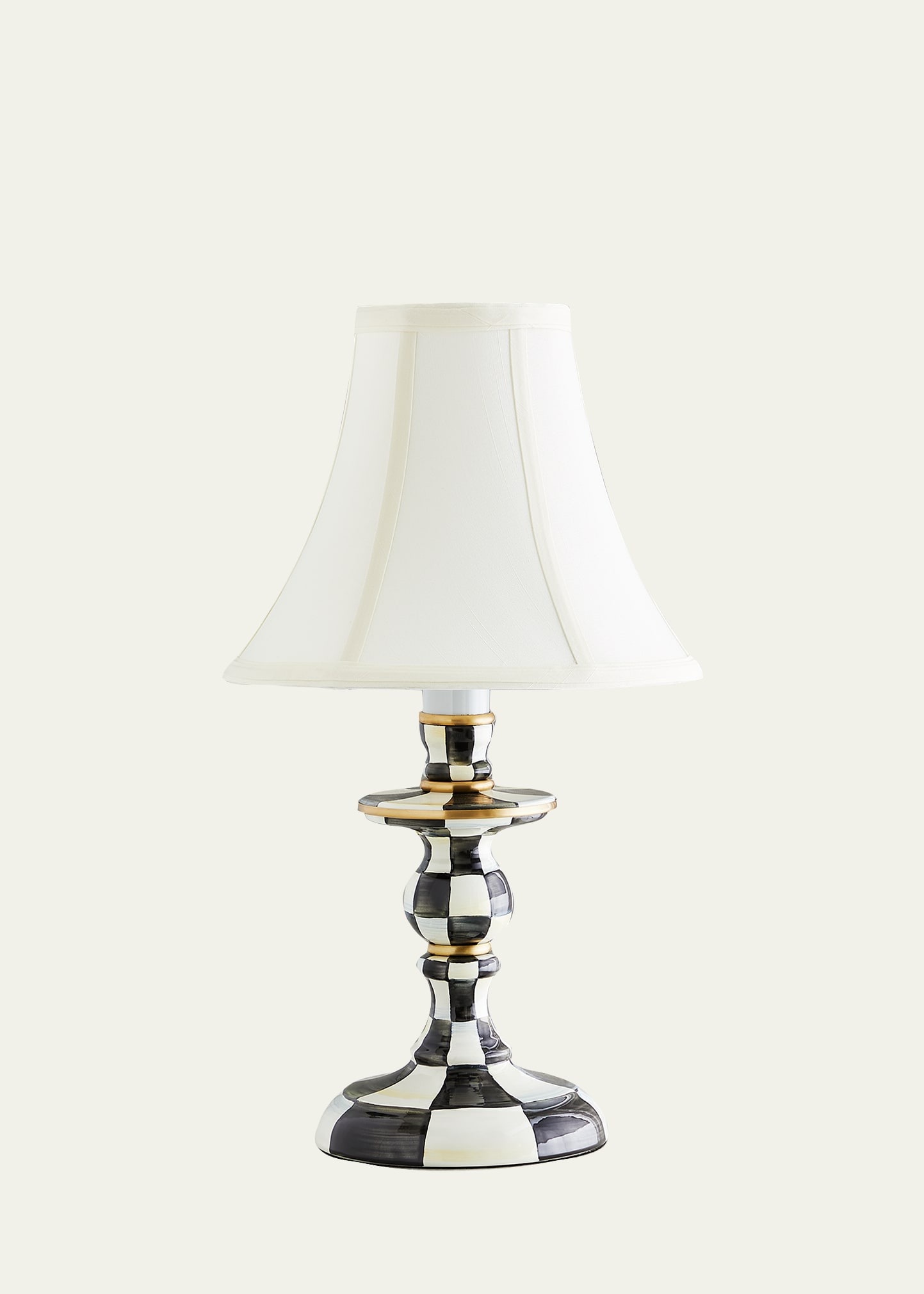 Mackenzie-childs Mackenzie Childs Courtly Check Candlestick Lamp
