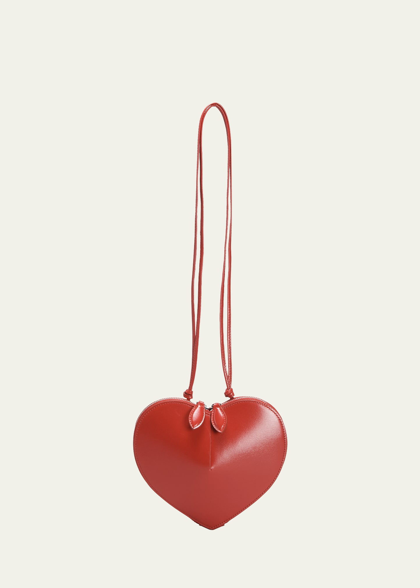 Shop Alaïa Heart Leather Shoulder Bag In Laque