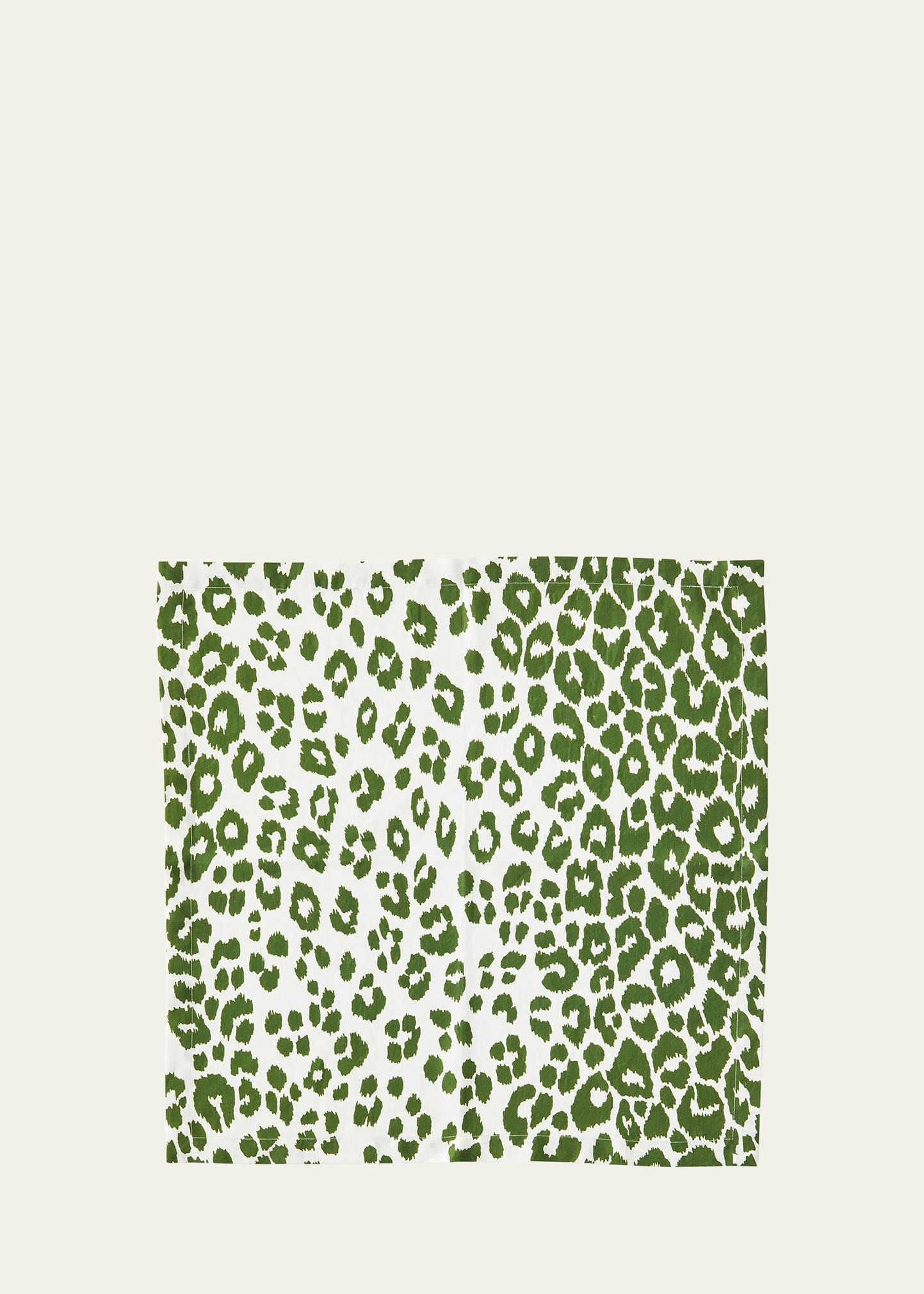 Matouk Schumacher Iconic Leopard Napkins, Set Of 4 In Green