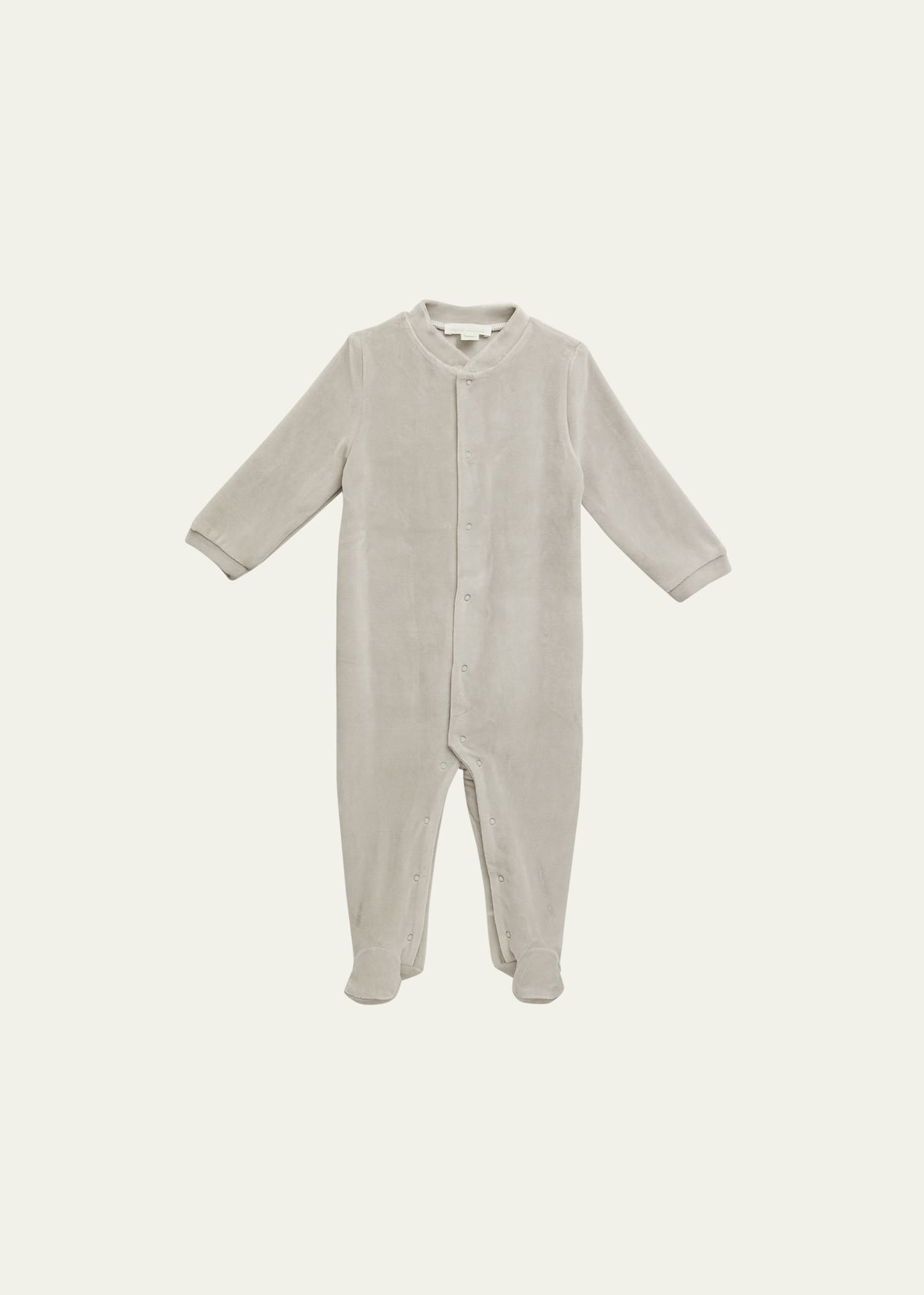 Marie Chantal Girl's Velour Golden Angel Wing Footie Pajamas, Size Newborn-18M