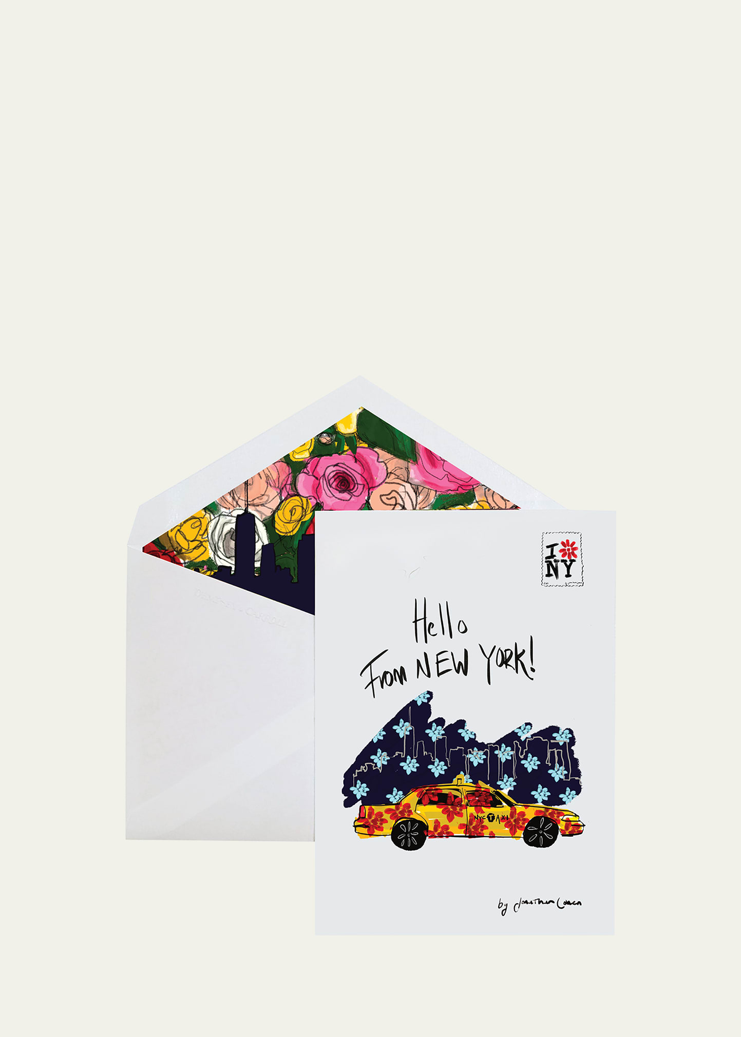 DEMPSEY & CARROLL LOVE LETTERS FROM NYC - TAXI CARDS, SET OF 10