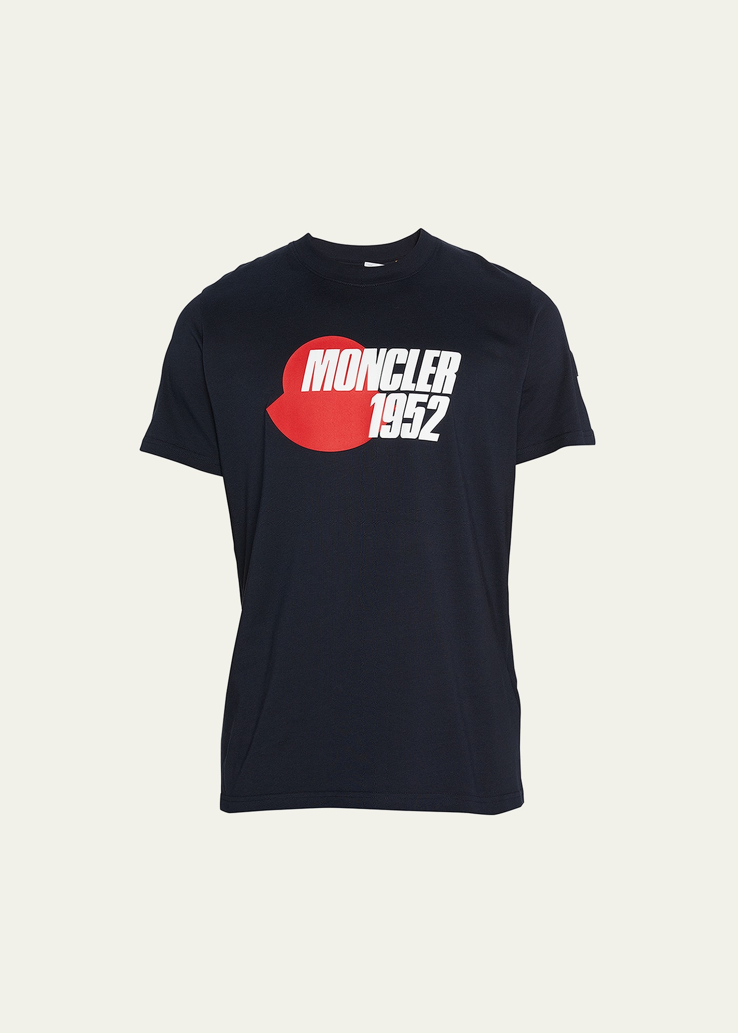 Shop Moncler Genius Men's 52 Logo T-shirt In Navy