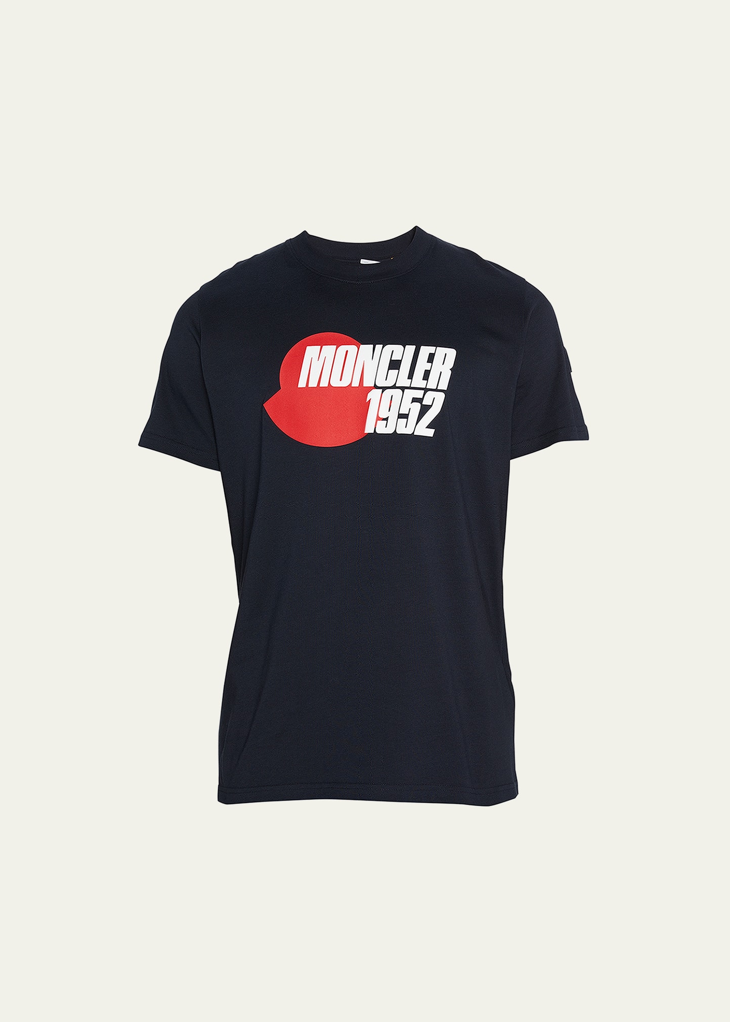 Moncler Genius 2 Moncler 1952 Logo-print Cotton-jersey T-shirt In Navy