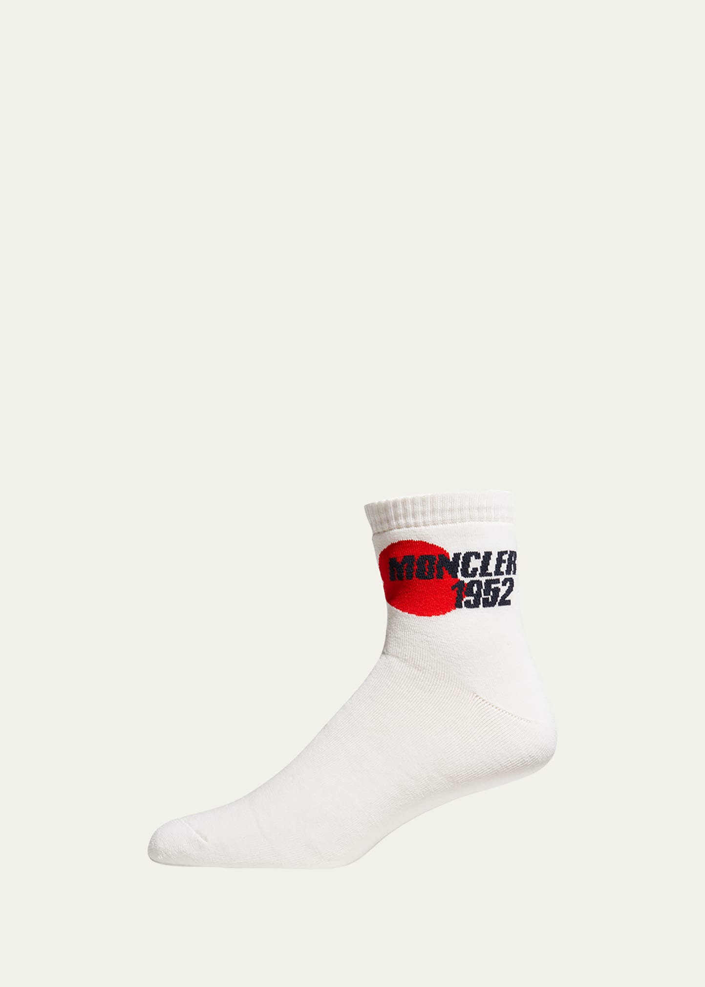 Men's 2 Moncler 1952 Logo Ankle Socks