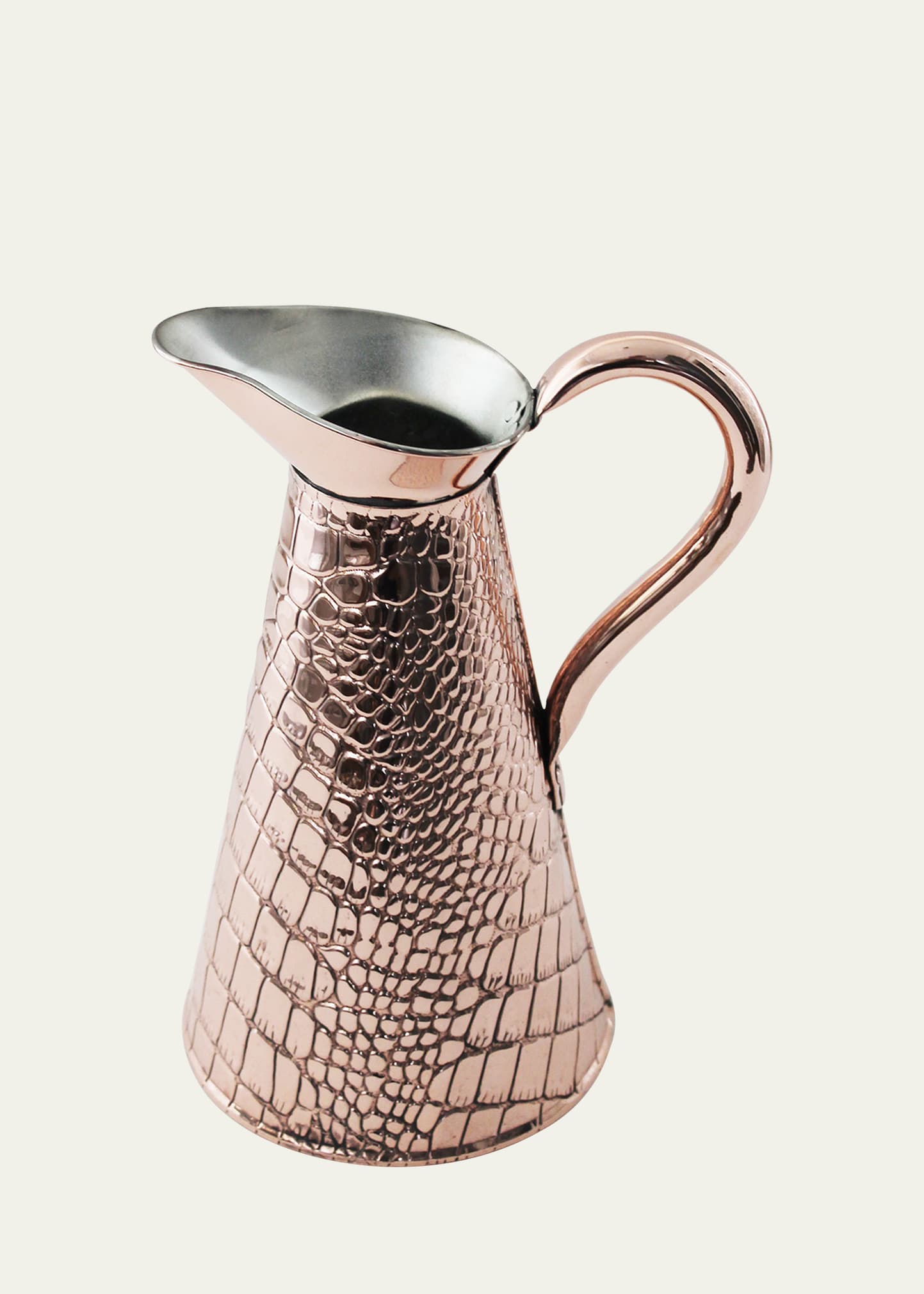 Antique English JS & S Embossed Pitcher, Late 19th Century