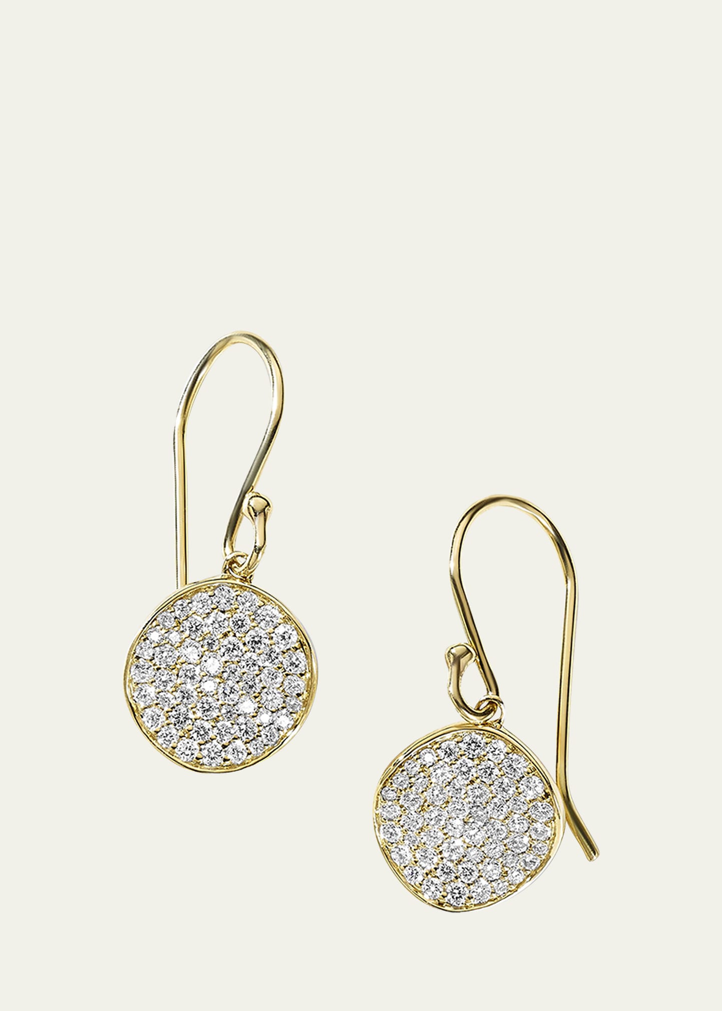 Shop Ippolita Stardust 18k Gold Small Flower Disc Diamond Earrings