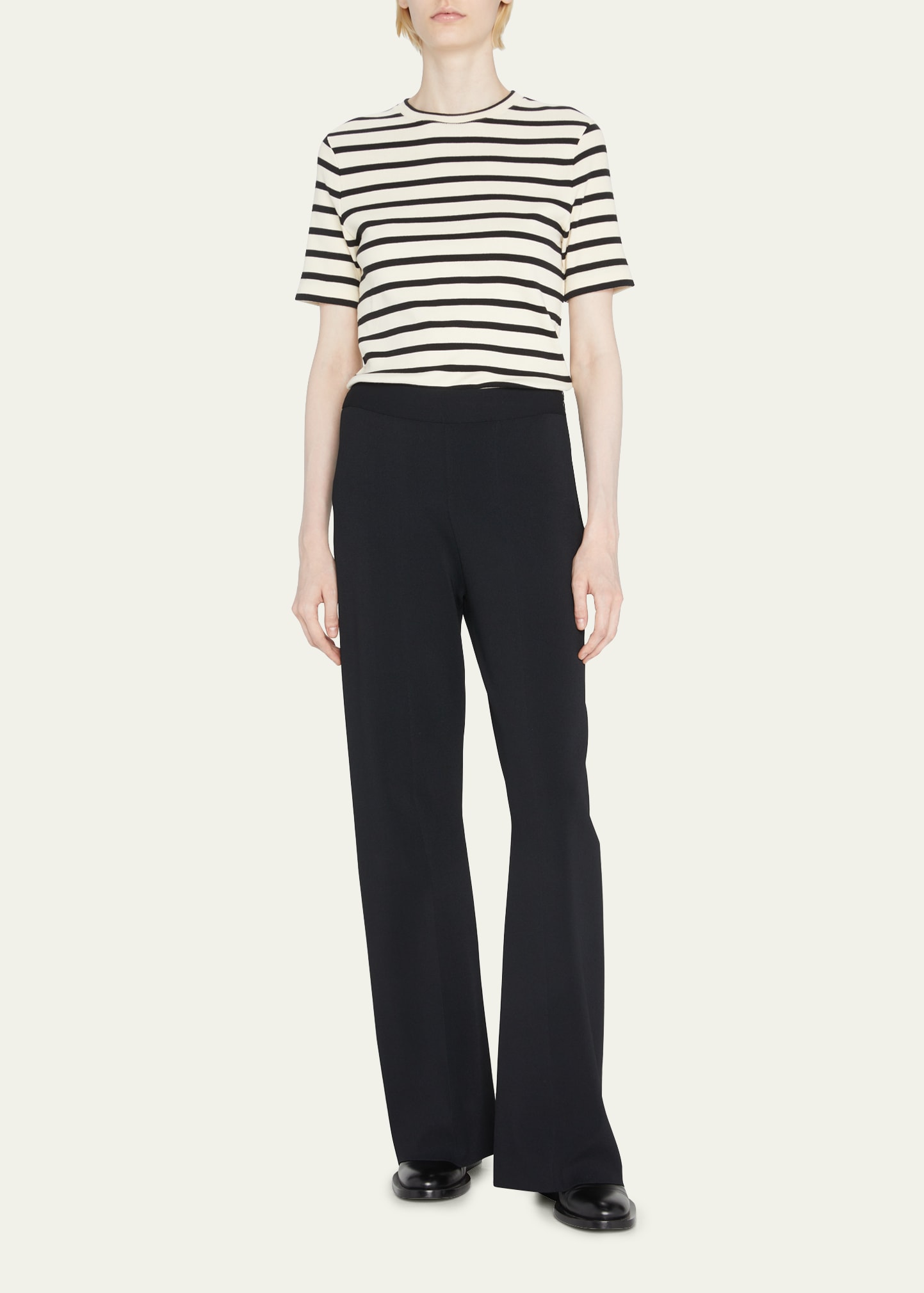 Jil Sander Straight-leg Cotton-gabardine Trousers In Black