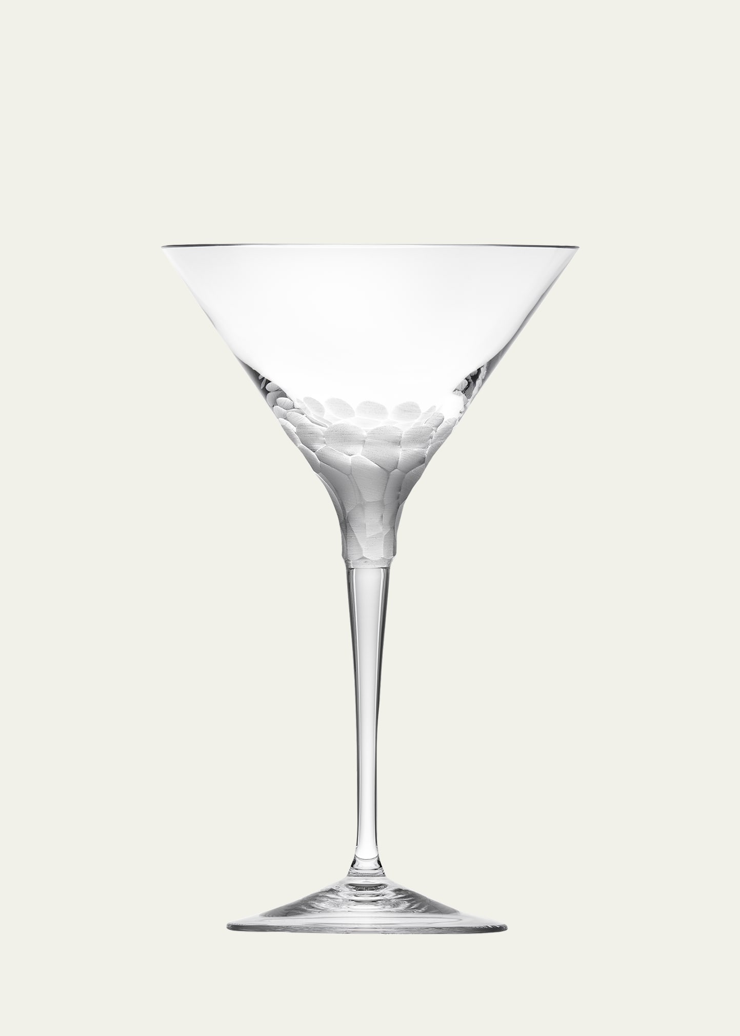 Moser Pebbles Stemless Martini Glasses