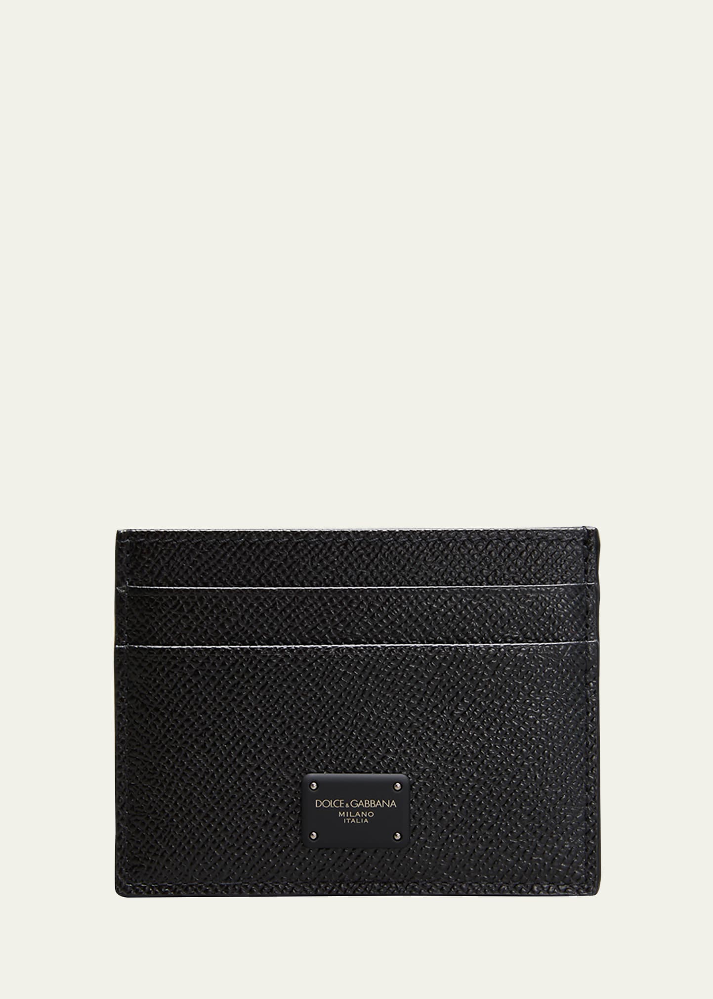 Dolce & Gabbana Men's Dauphine Leather Card Holder