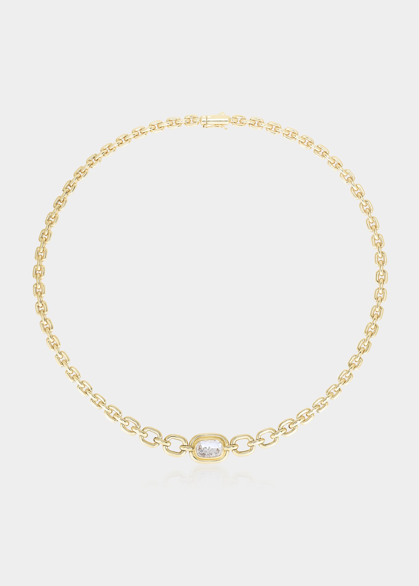 Moritz Glik Yellow Gold Diamonds In White Sapphire Kaleidoscope Necklace In Yg