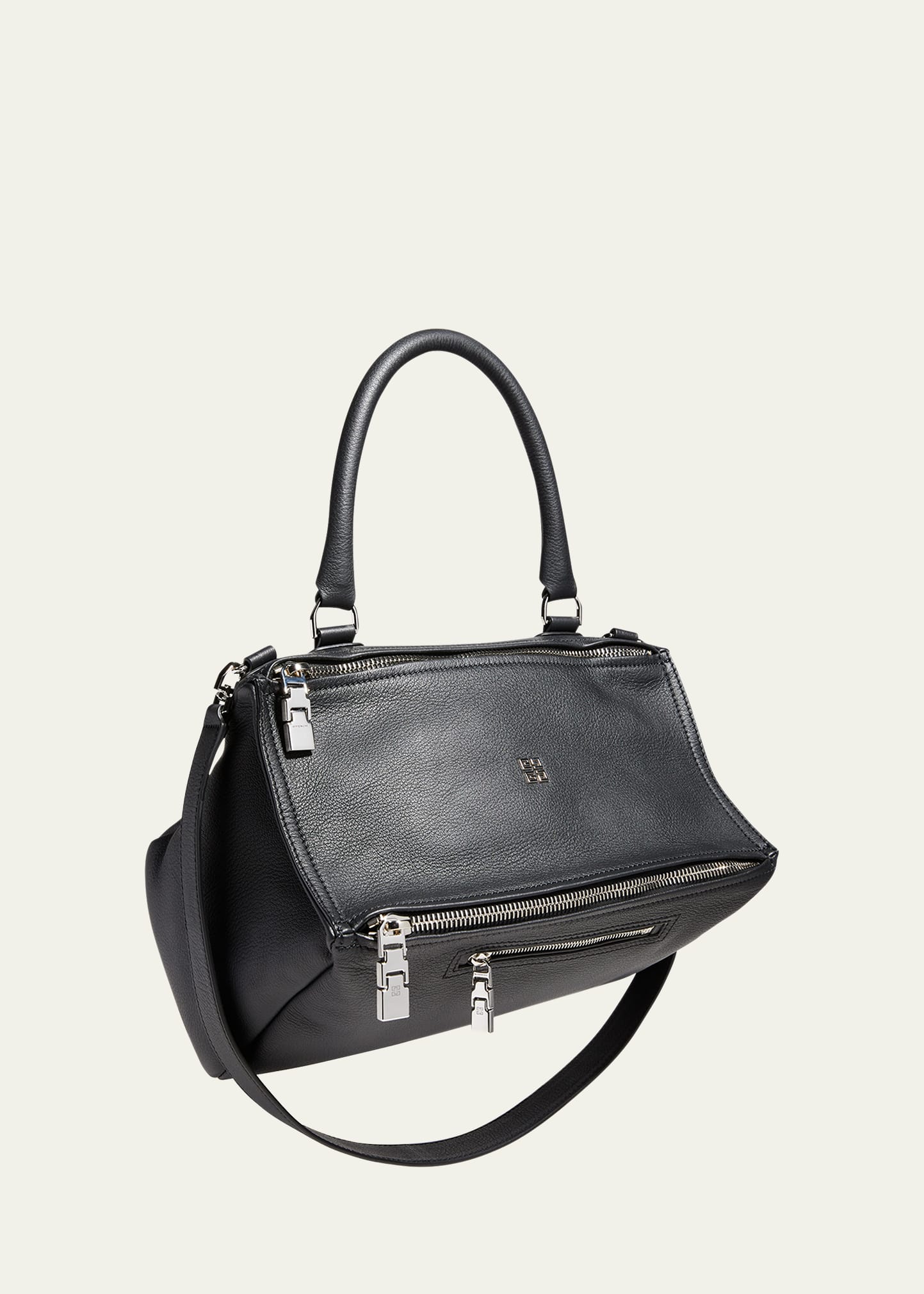 Givenchy Pandora Shoulder Bag in Blue Grained Leather