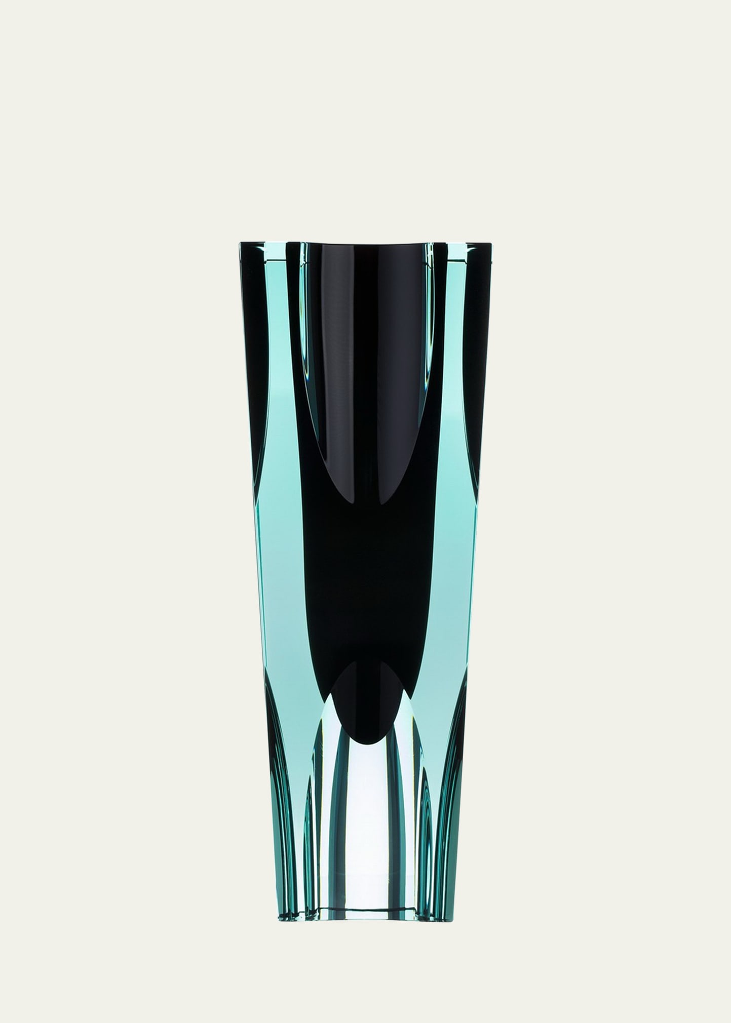 Moser Ellipse I Crystal Vase In Black