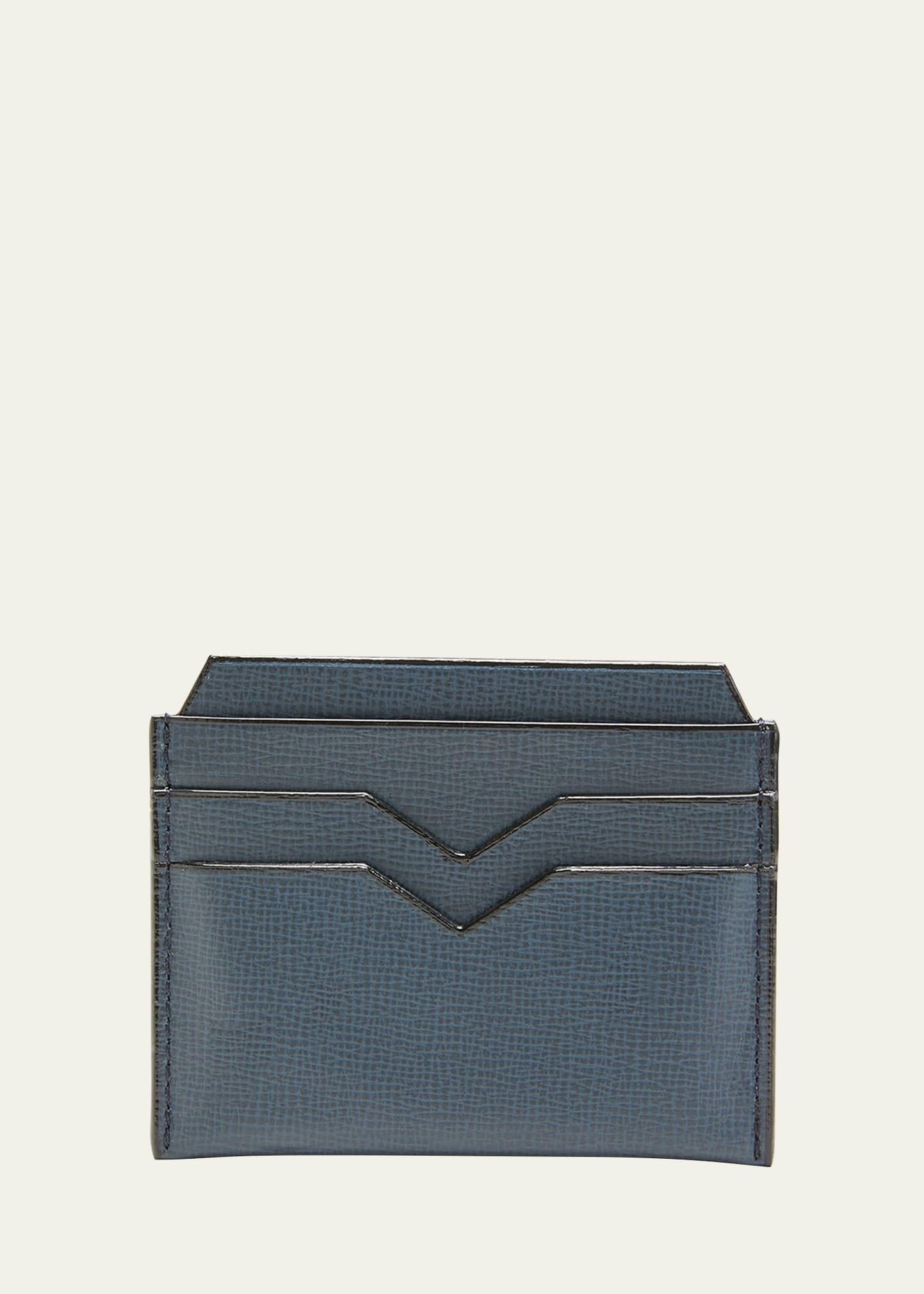 Valextra Men's 4 Card Holder In Avana