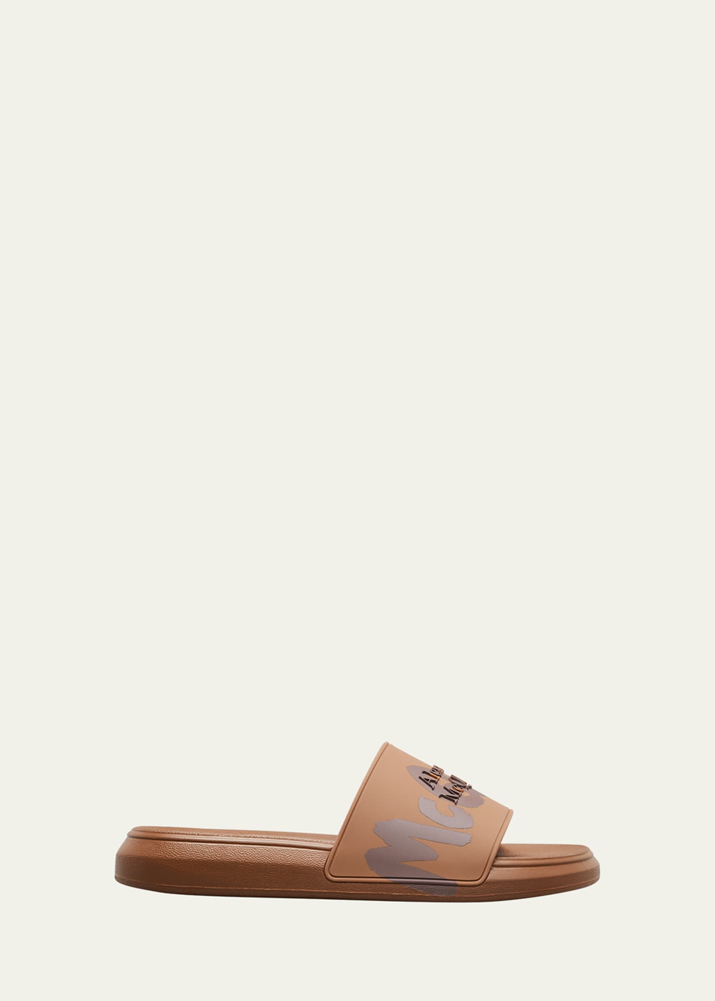 Alexander McQueen Logo Pool Slides - Farfetch