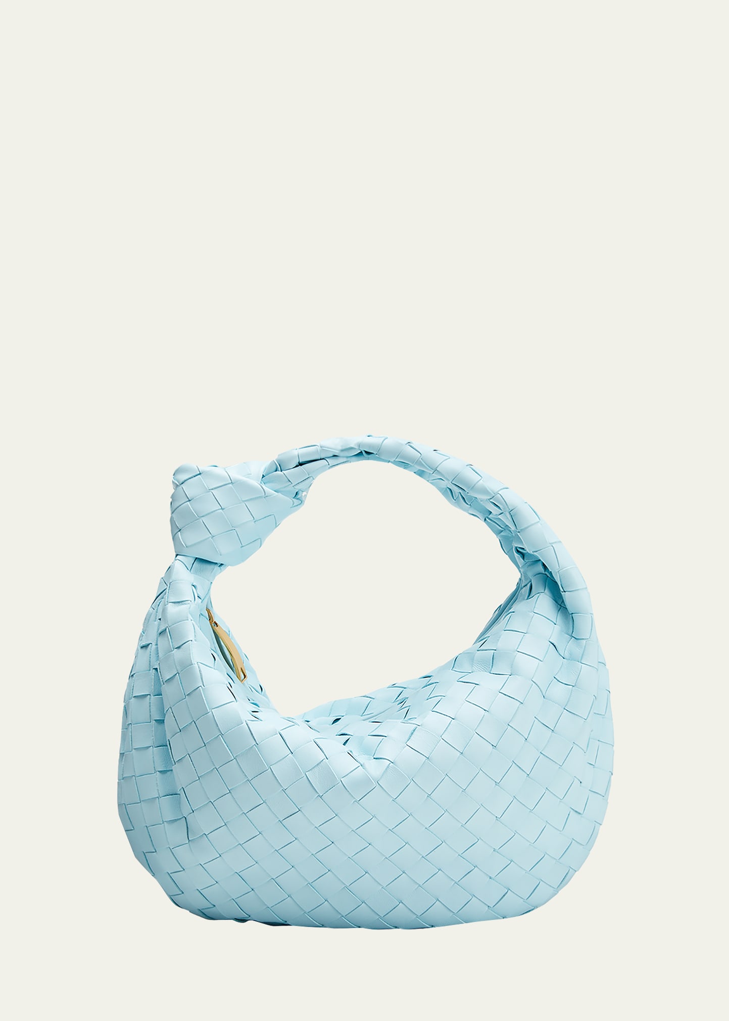 Bottega Veneta Women's Teen Jodie Space Blue Woven Leather Bag | by Mitchell Stores