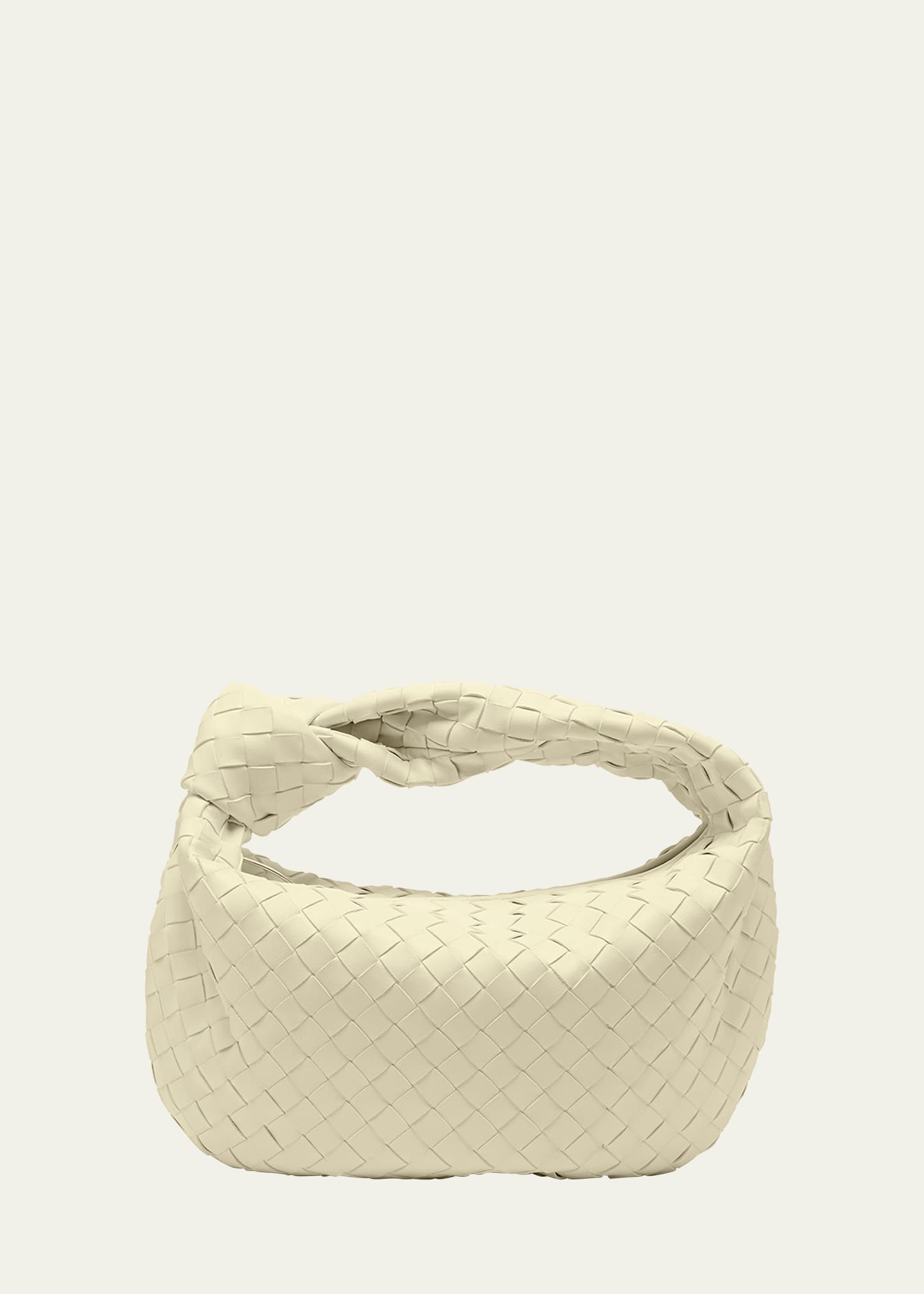 Bottega Veneta Mini Jodie Bag in Ice Cream & Silver