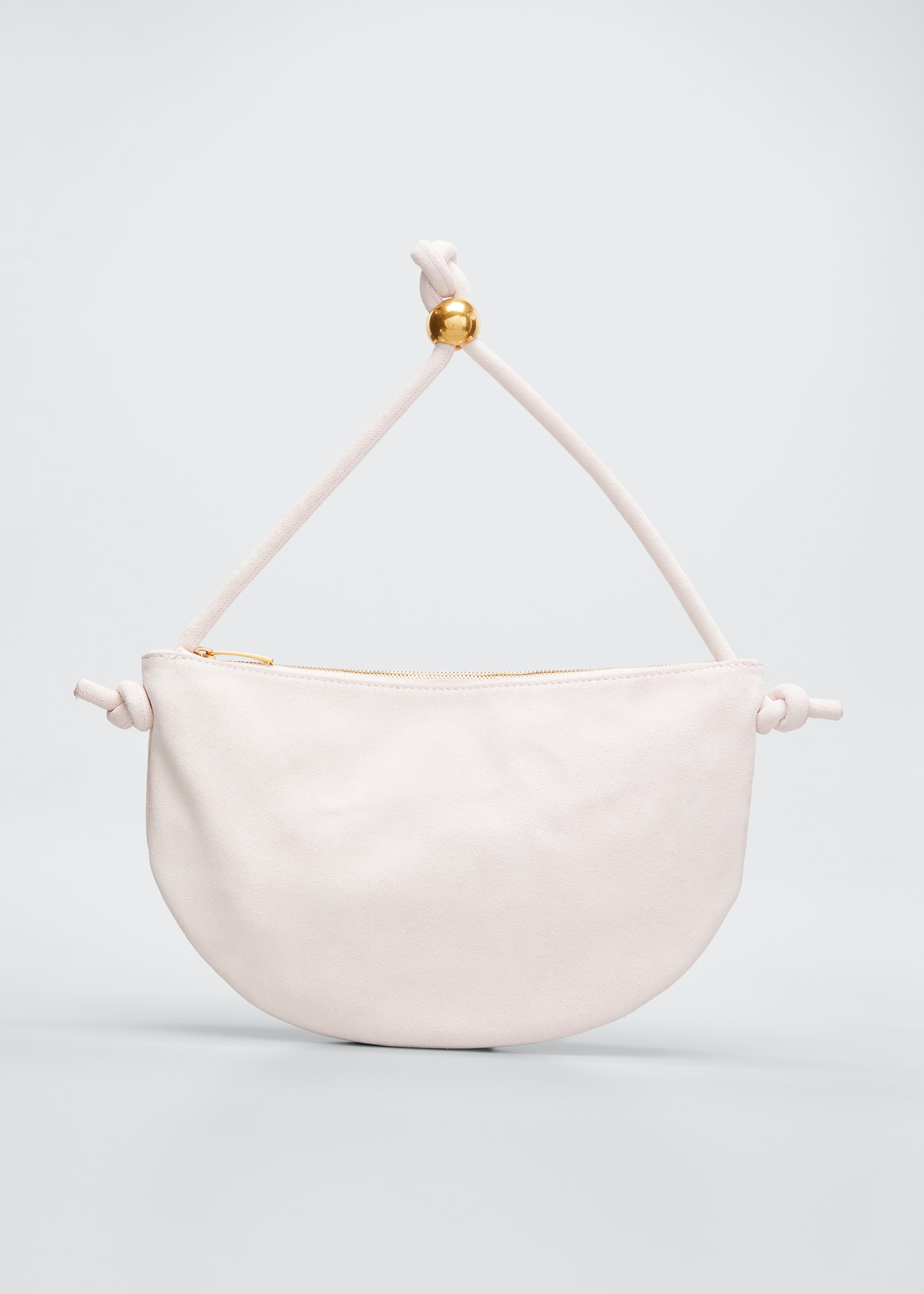 Bottega Veneta Half-moon Pouch Top-handle Bag In Wasabi ModeSens