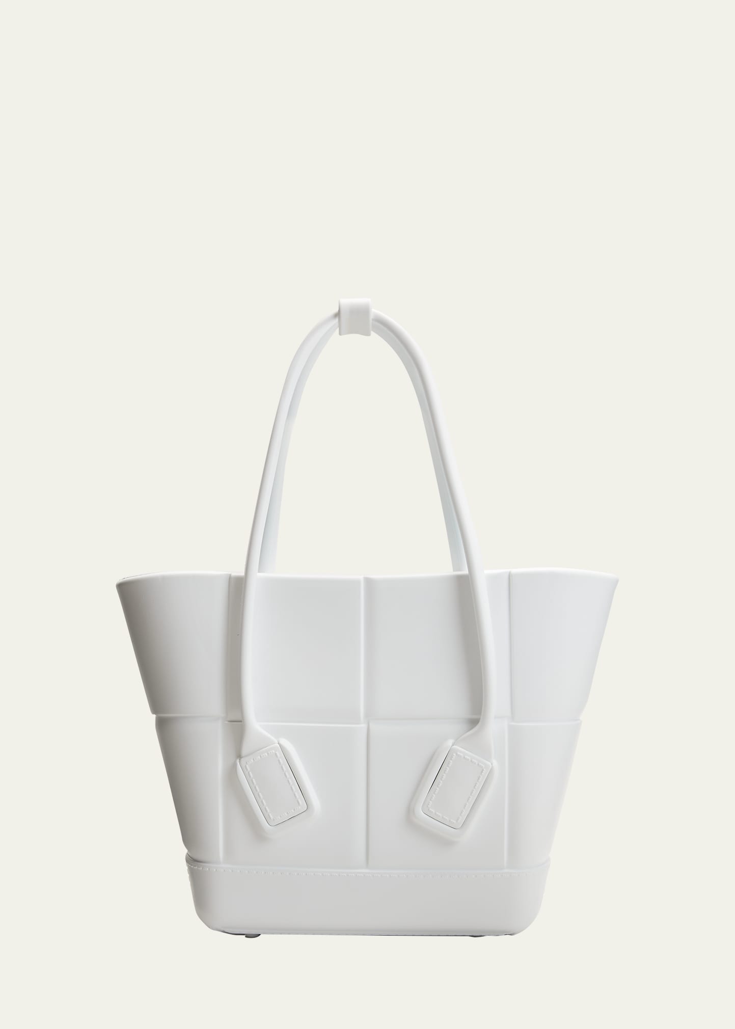 Bottega Veneta - Mini Arco Chalk Matte Rubber Tote