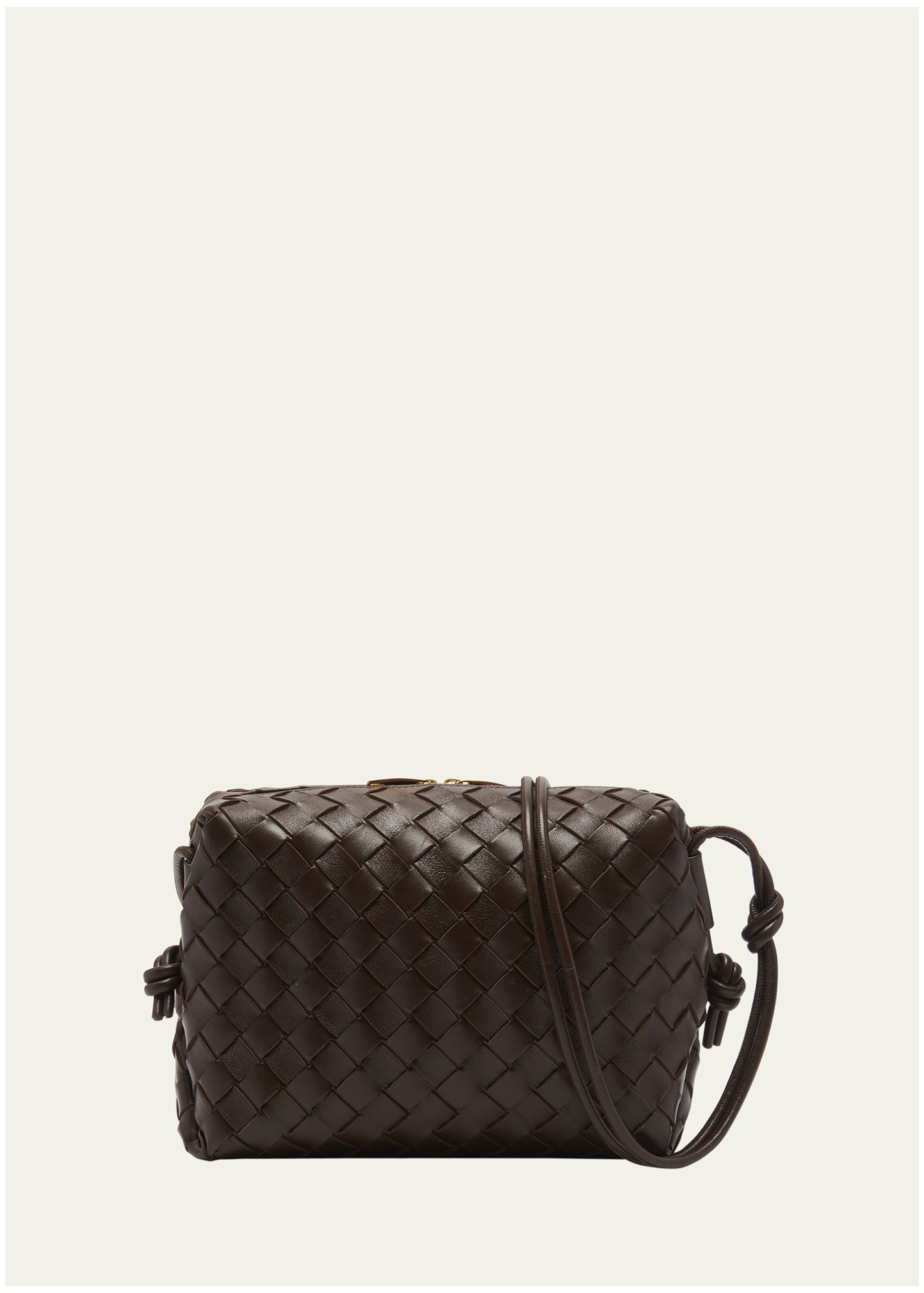 Bottega Veneta Large Loop Intrecciato Leather Shoulder Bag In 2204 Light Brown