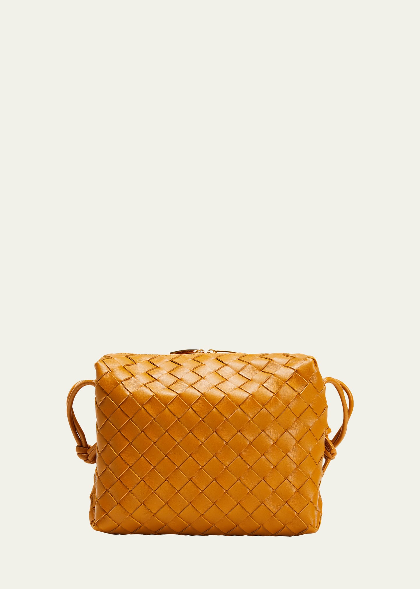 Bottega Veneta Candy Cassette Crossbody Bag Maxi Intrecciato Leather Mini  Orange
