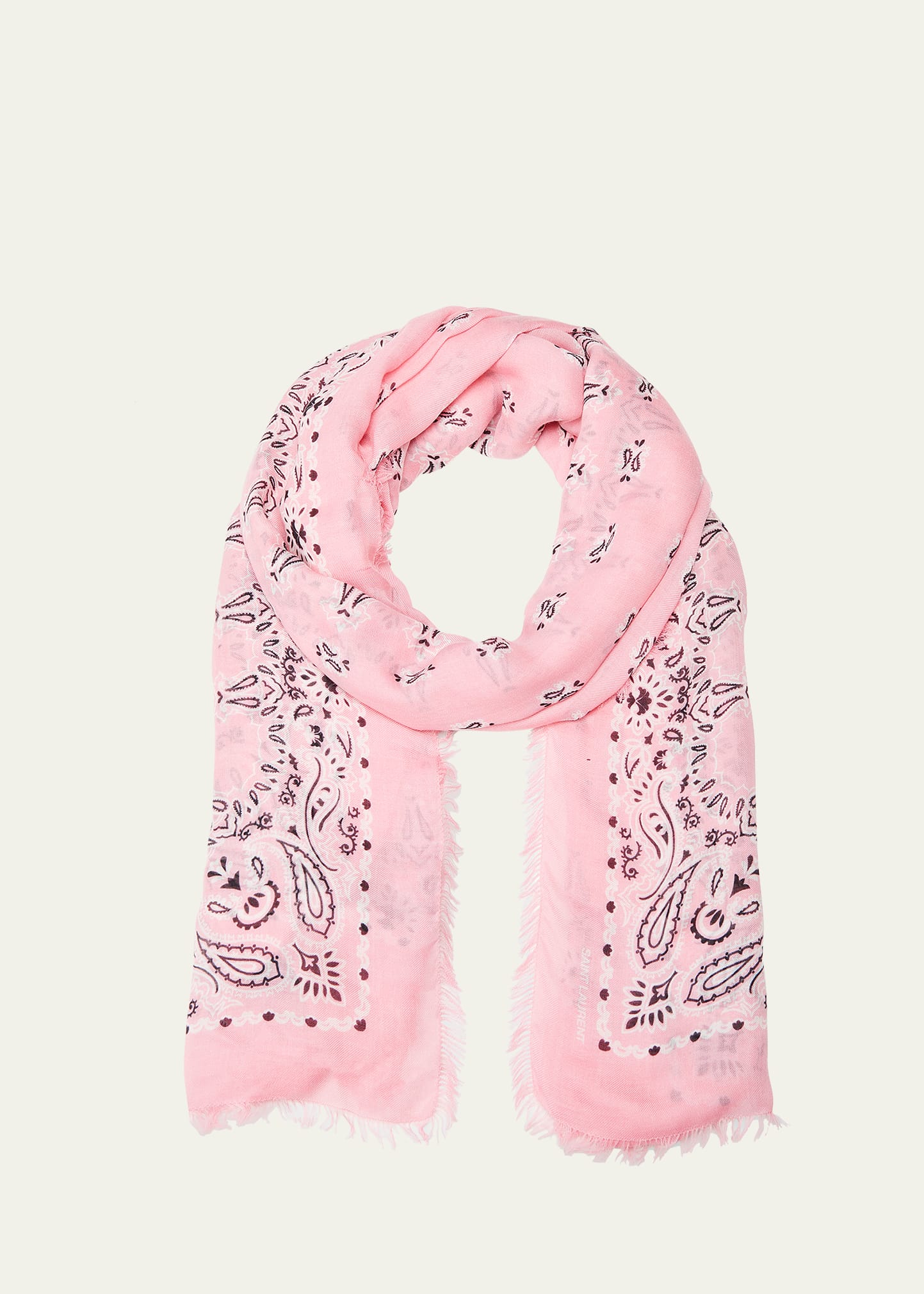 Saint Laurent Bandana Print Twill Scarf