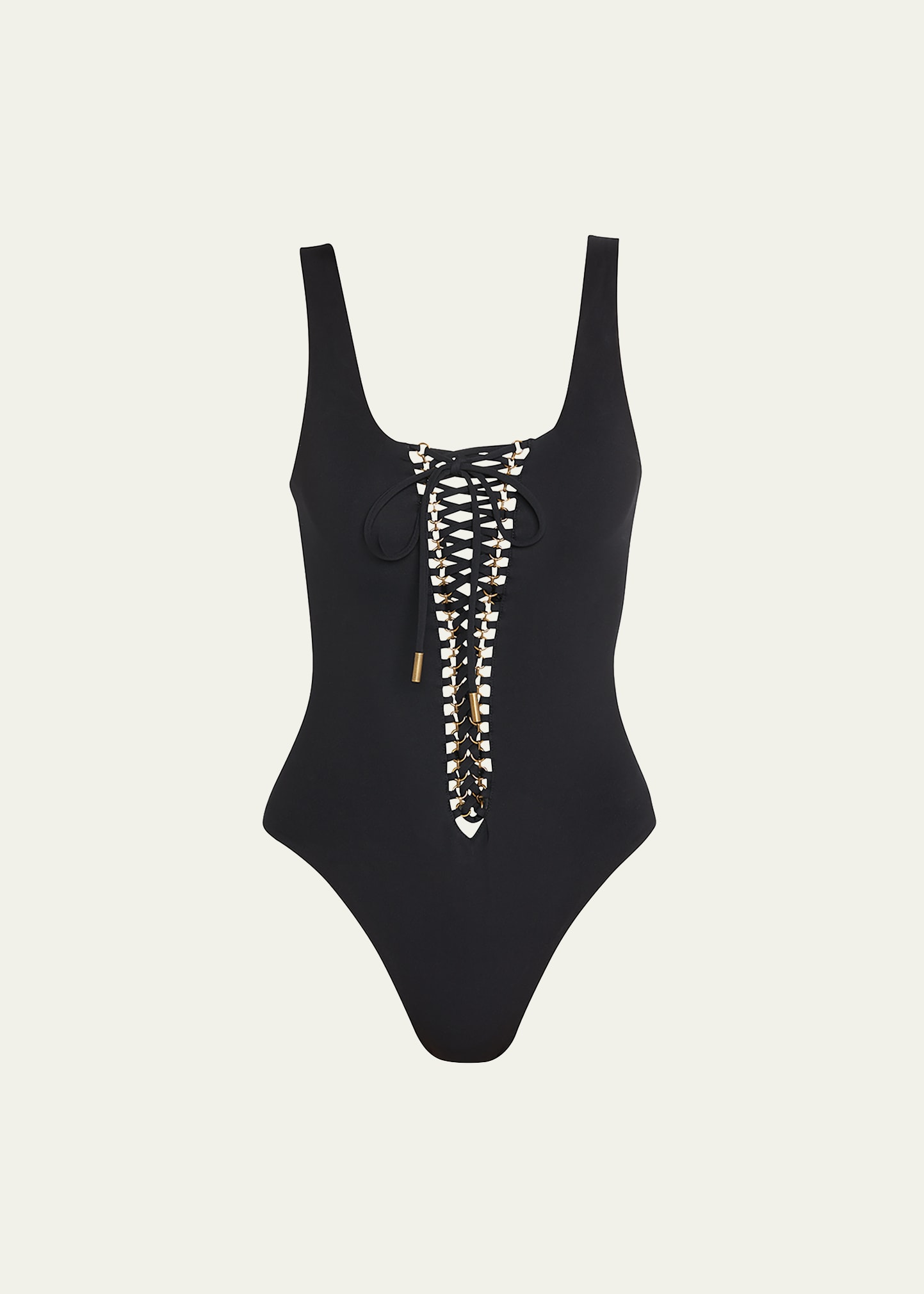 Maillot Saharienne Lace-Up One-Piece Swimsuit