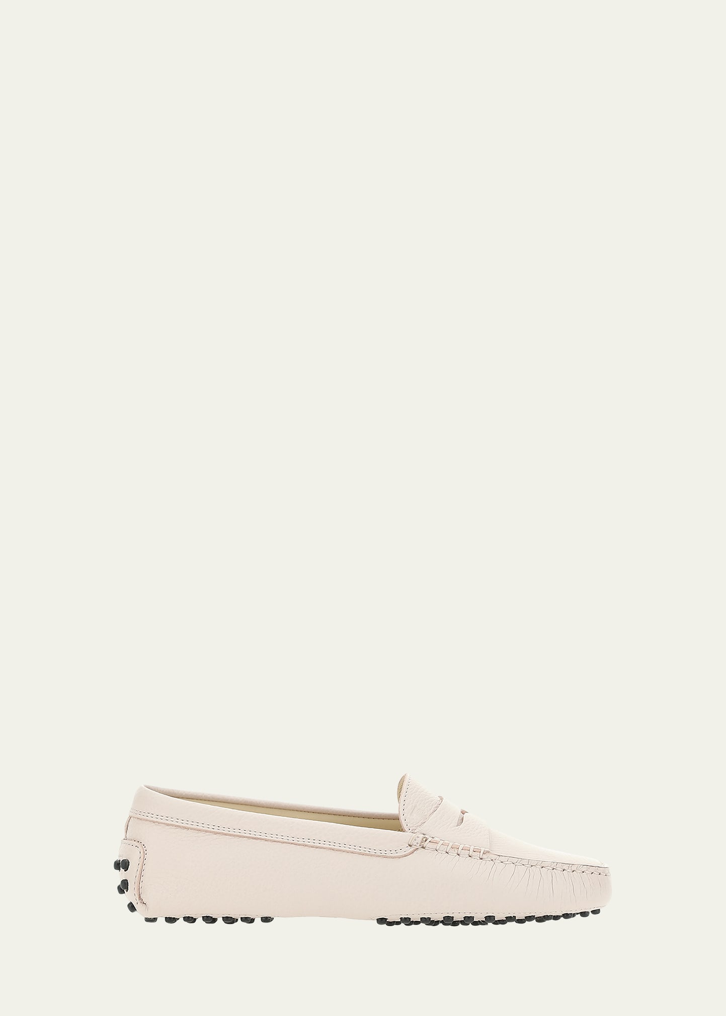 Tod's Woman Loafers Light Pink Size 6.5 Soft Leather In Black