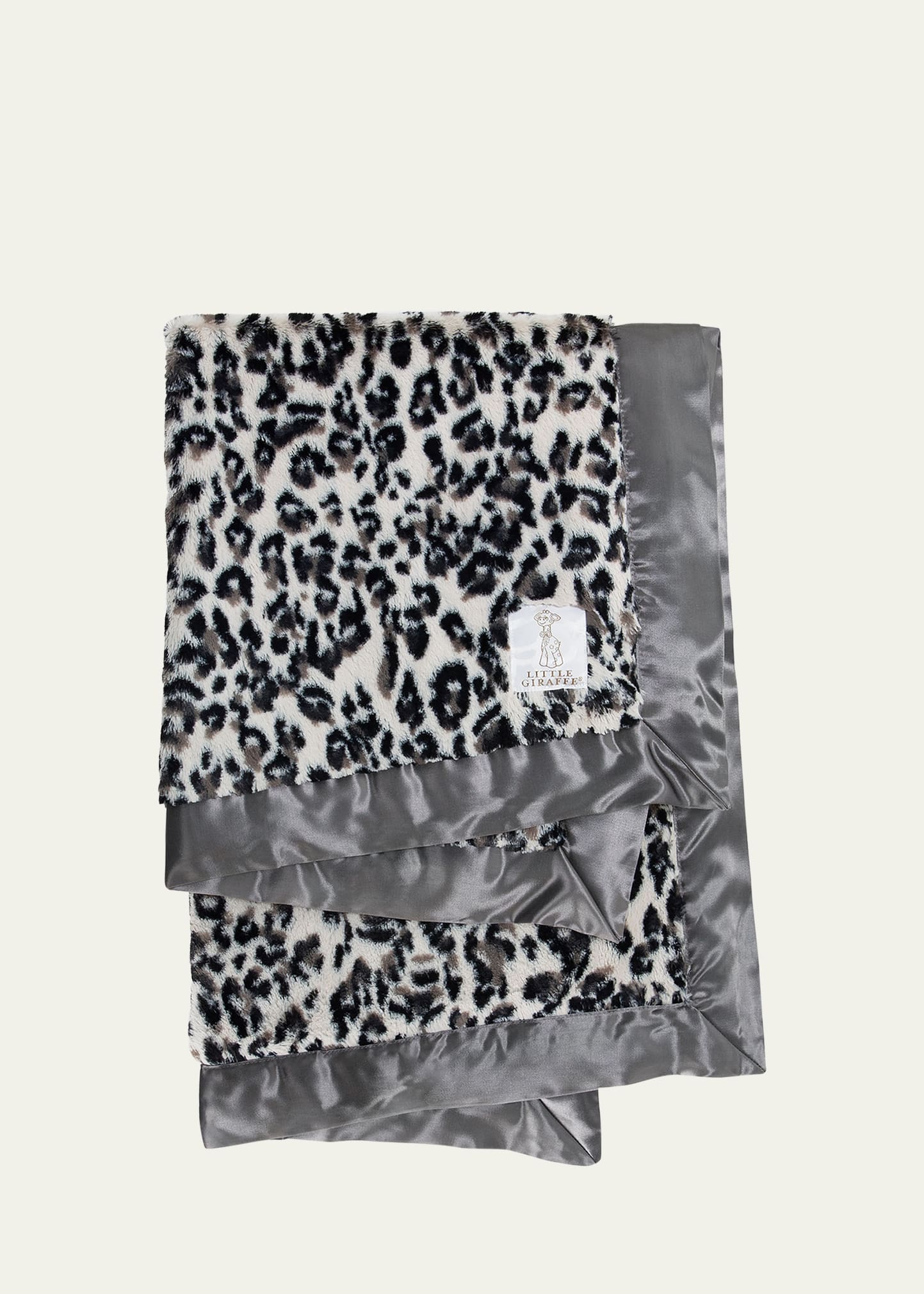 Kid's Luxe Leopard-Print Blanket