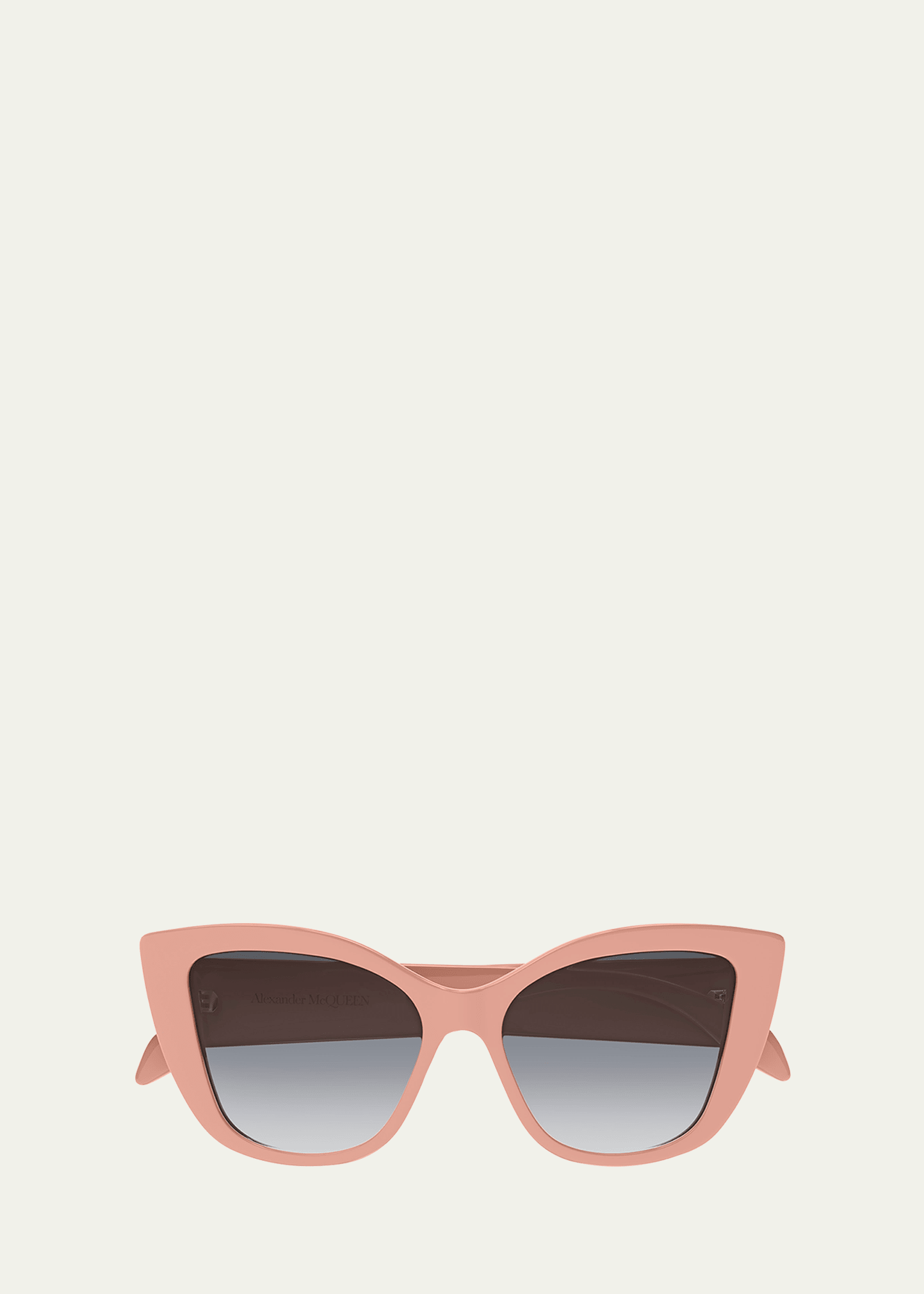 Alexander Mcqueen Monochrome Acetate Cat-eye Sunglasses In Solid Fuchsia