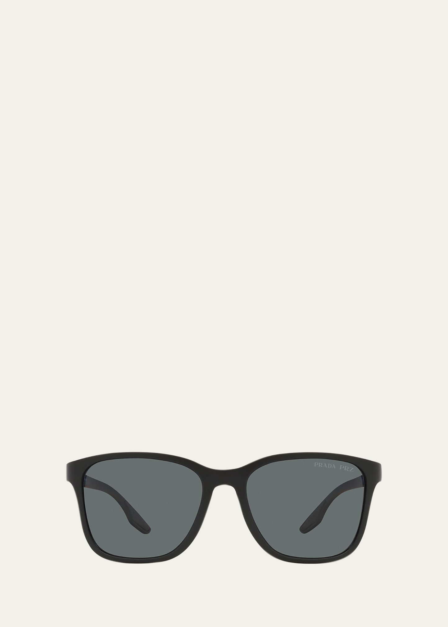 Men's Polarized Rectangle Logo Sunglasses