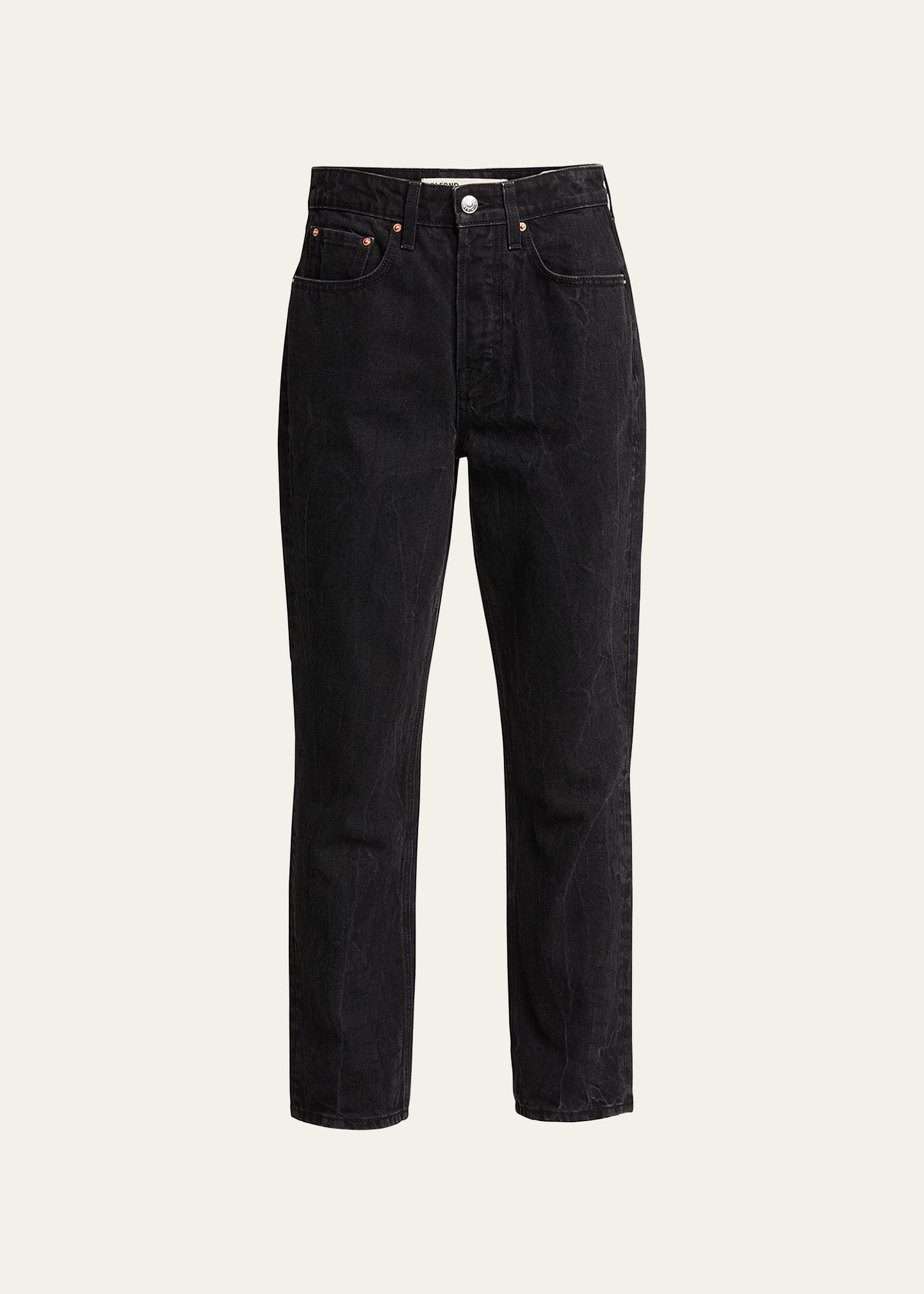 Karolina High-Rise Straight Crop Jeans