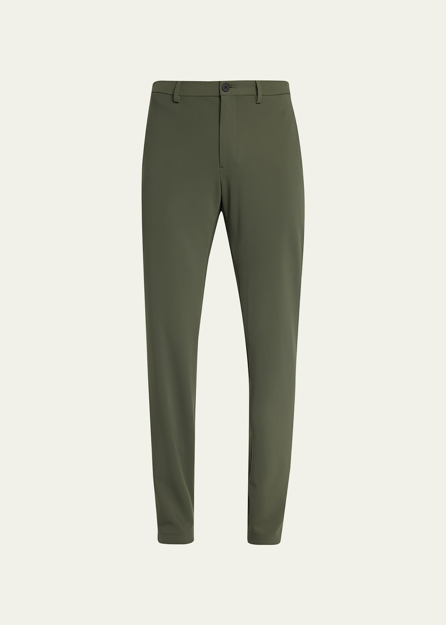 Theory Men's Zaine Precision Ponte Slim-straight Chino-style Pants In Branch Green