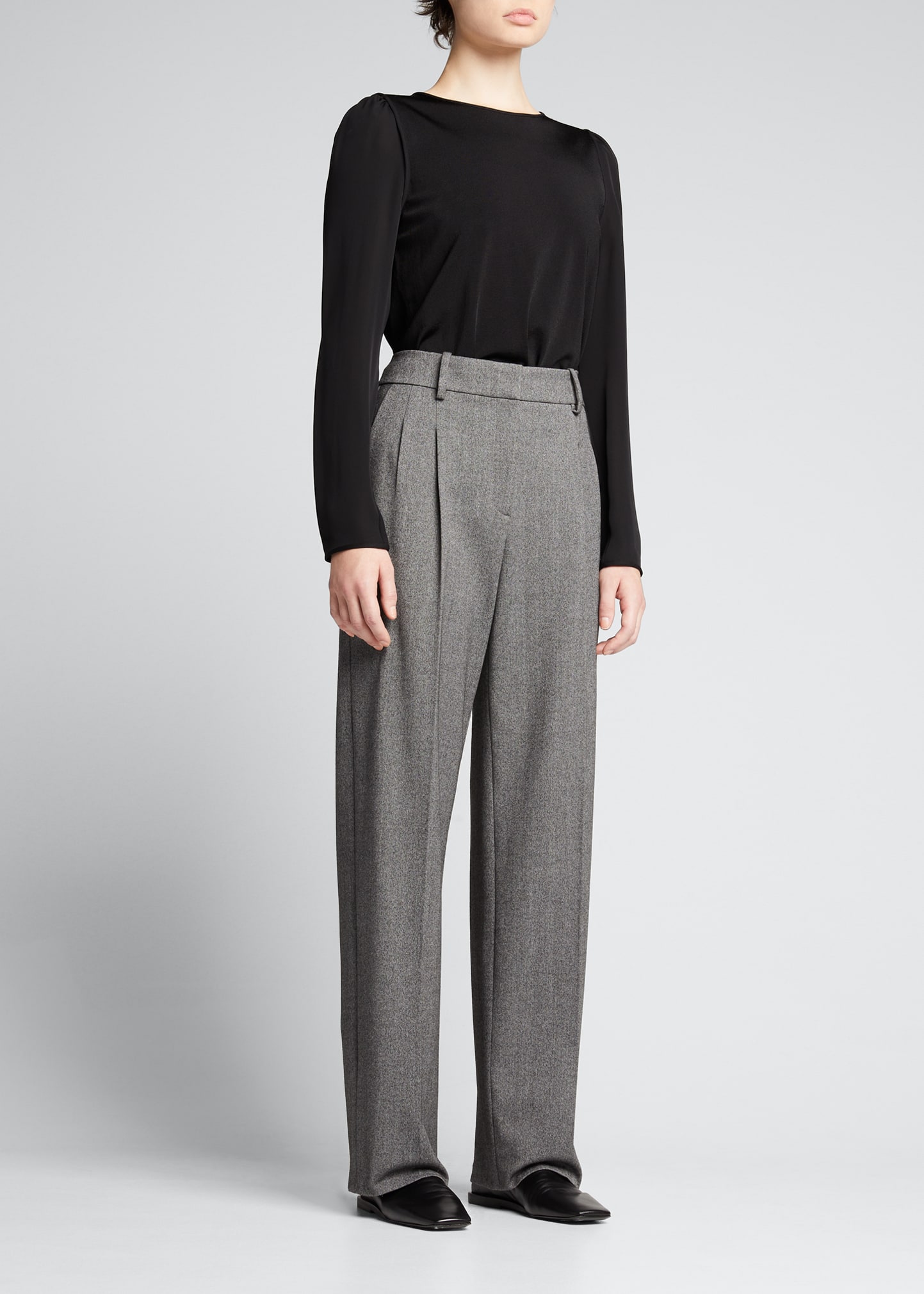 double pleated trousers mens