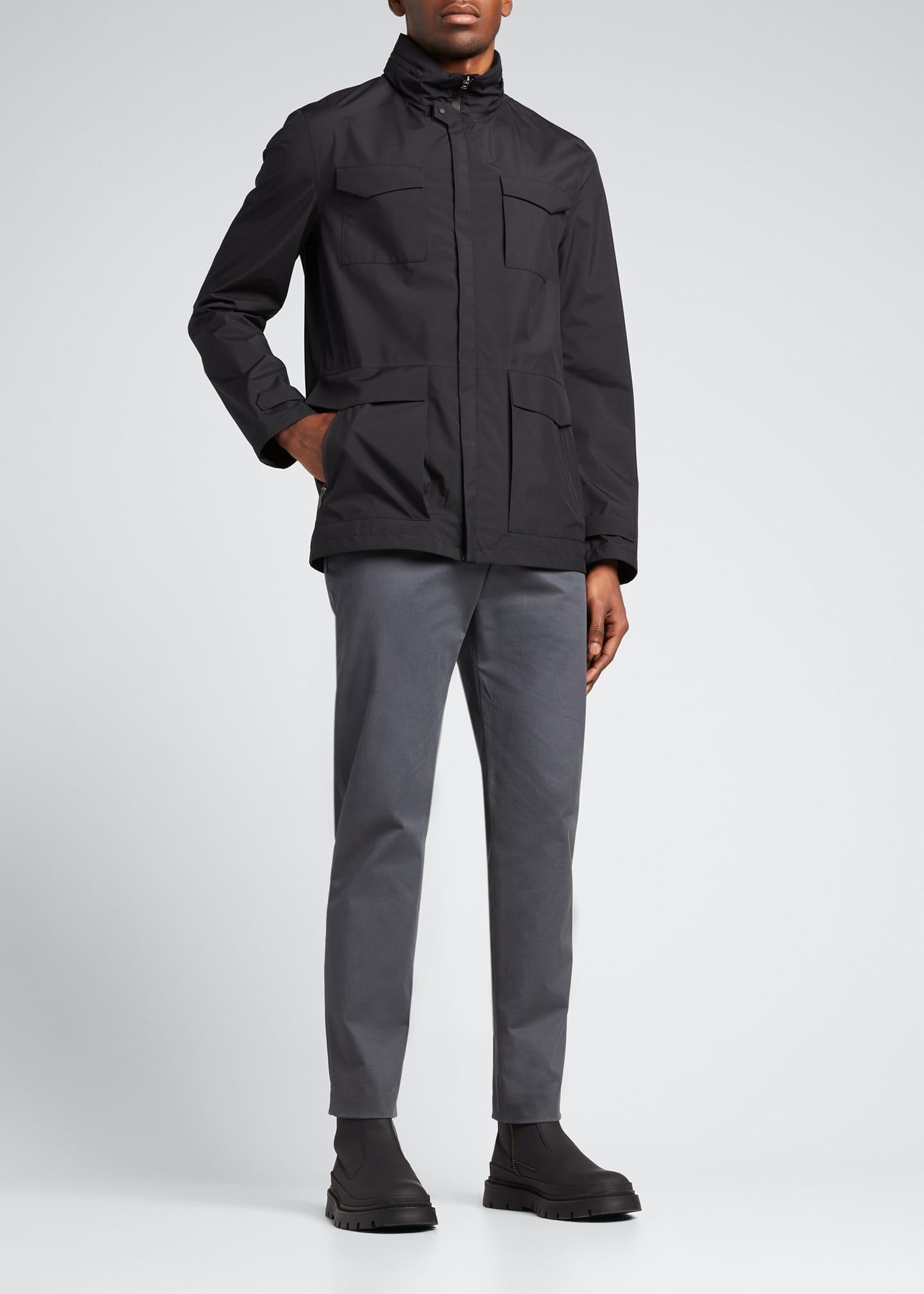 Herno Men s Laminar Solid Field Jacket Smart Closet