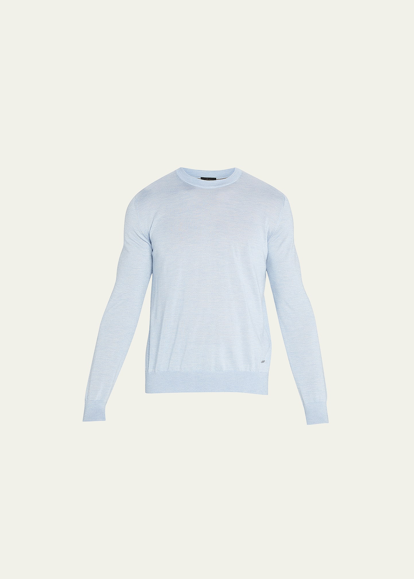 Men's Cashmere-Silk Crewneck Sweater