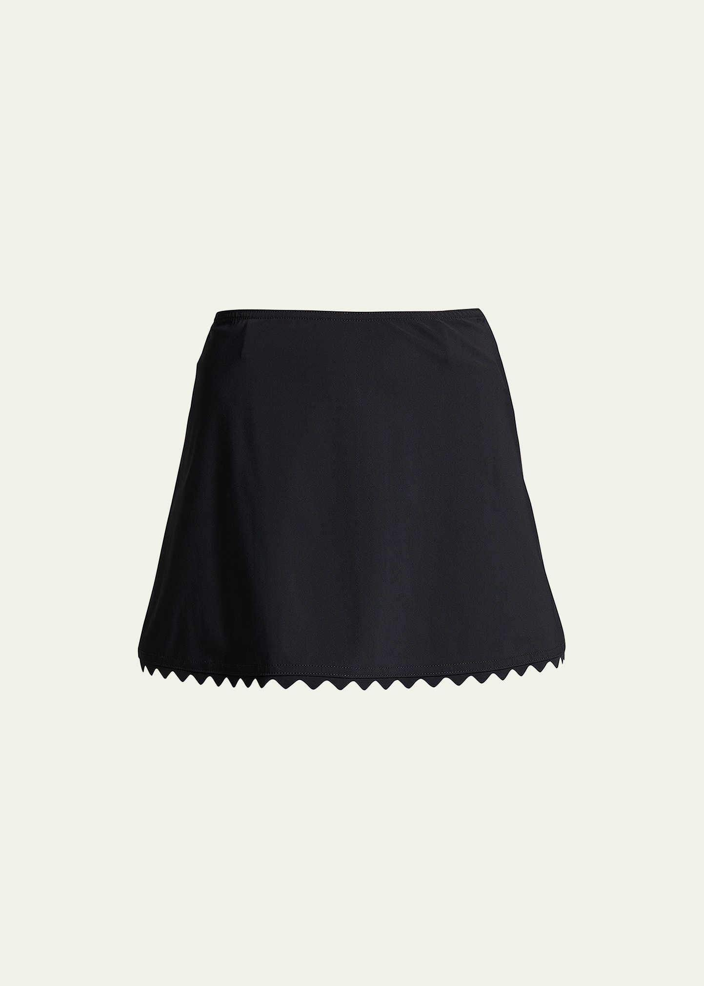 Karla Colletto Ines Coverup Mini A-line Skirt In Black