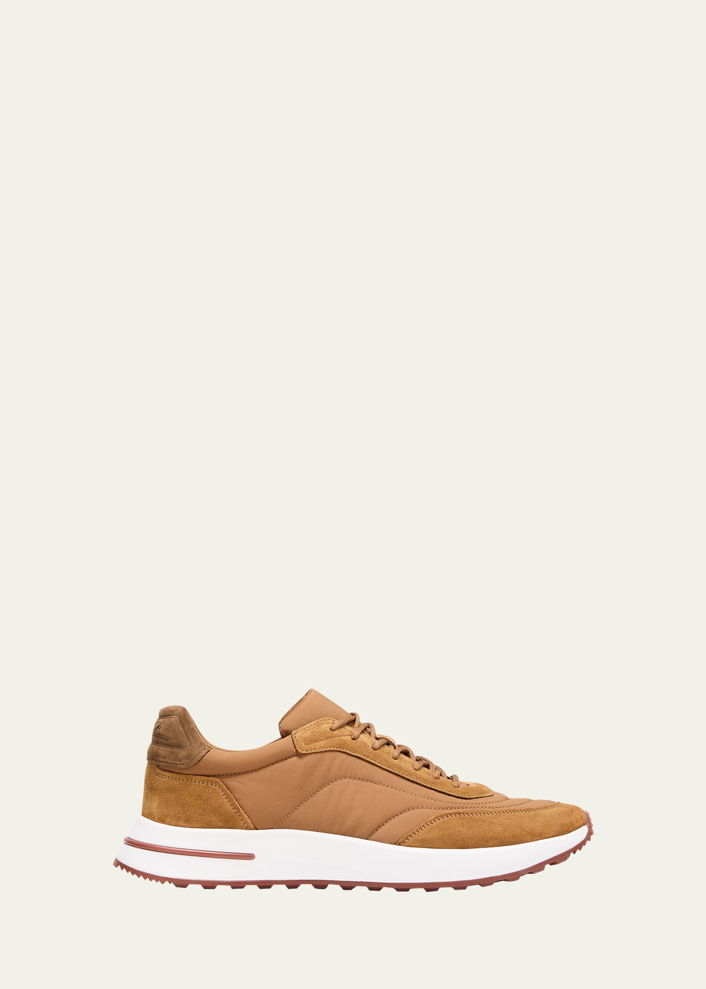 Loro Piana Men's Weekend Walk Low-top Sneakers In Pecan