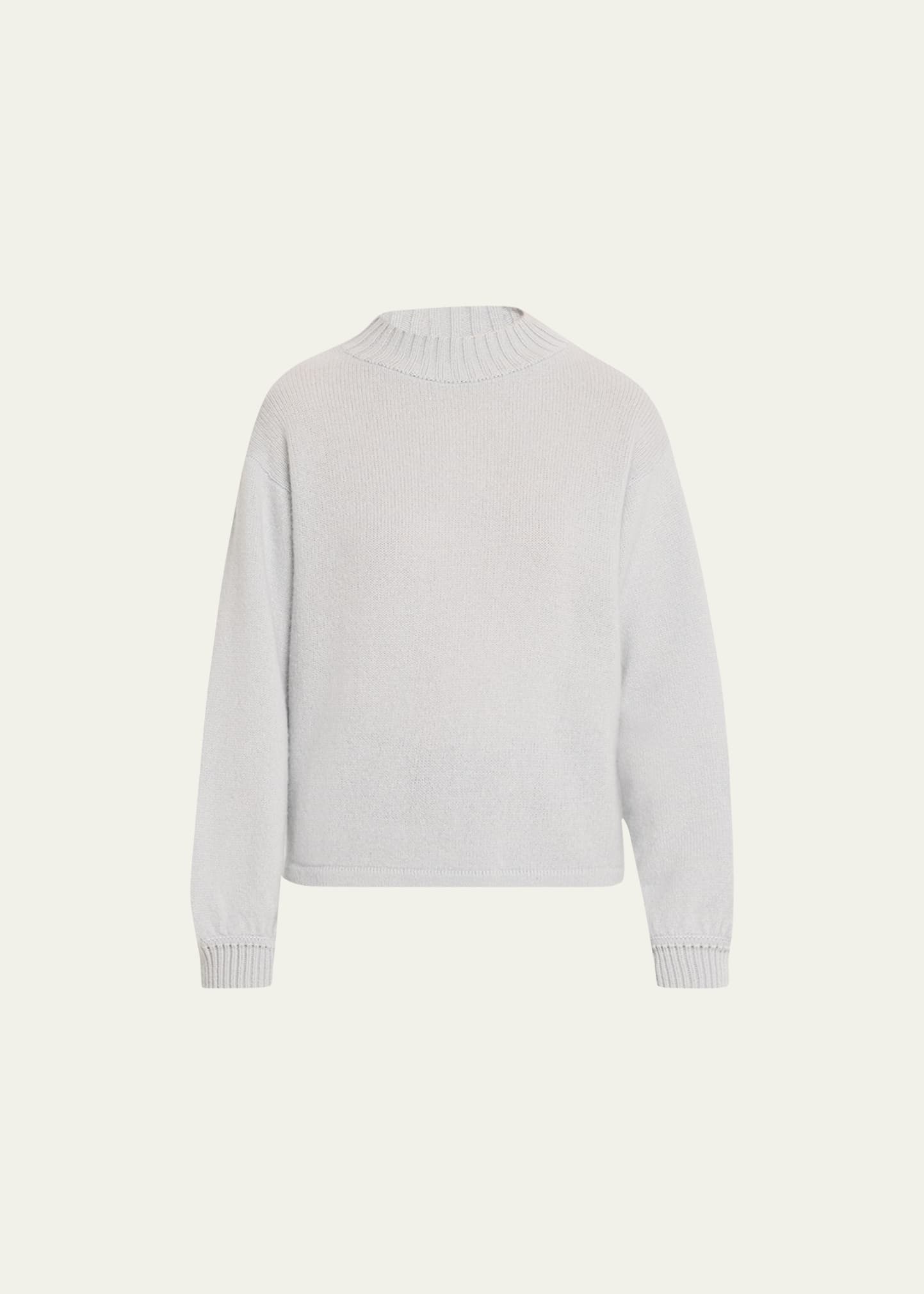 Balloon-Sleeve Cashmere Sweater