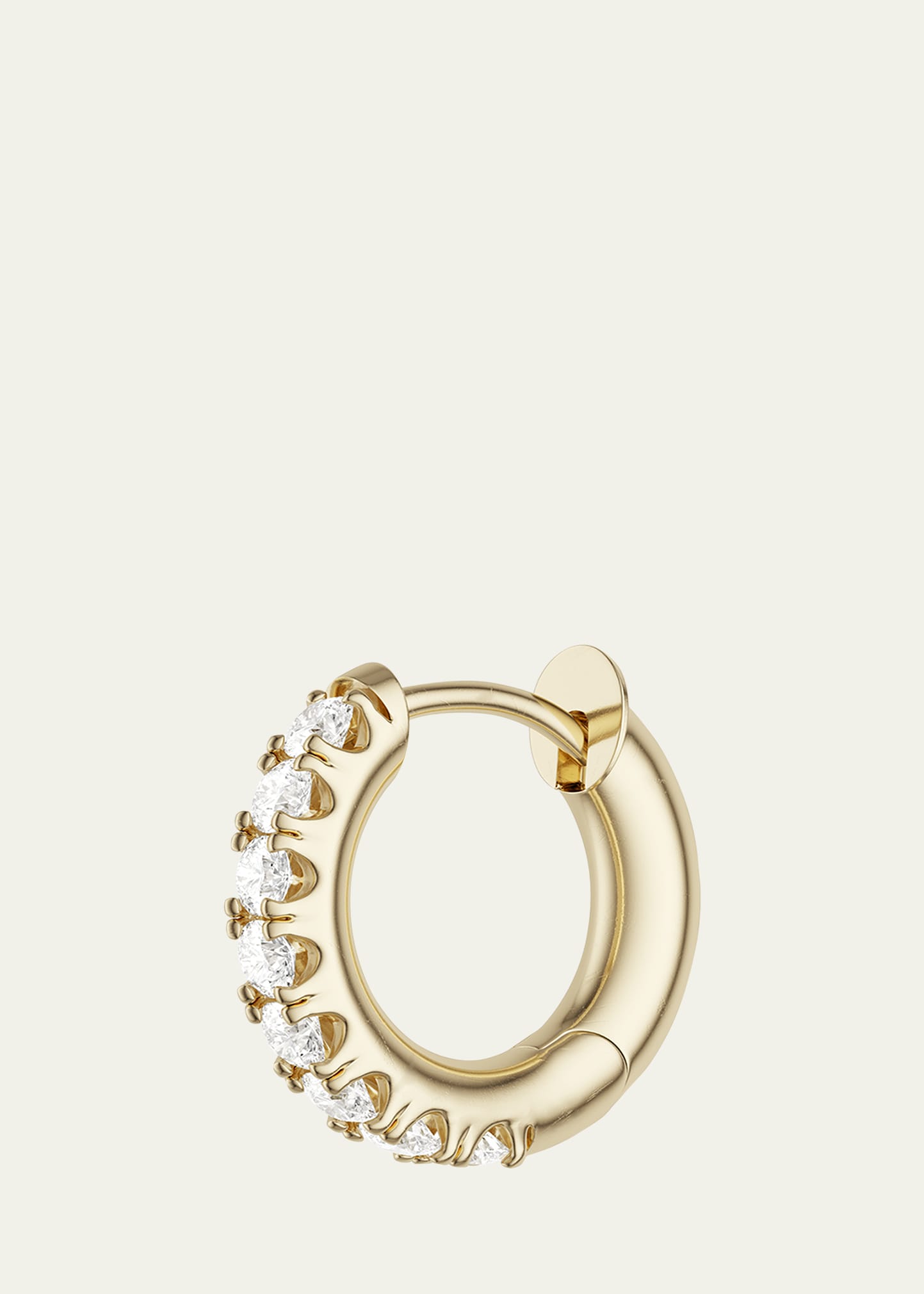 Spinelli Kilcollin 18k Gold Diamond Single Microhoop Earring In Yg