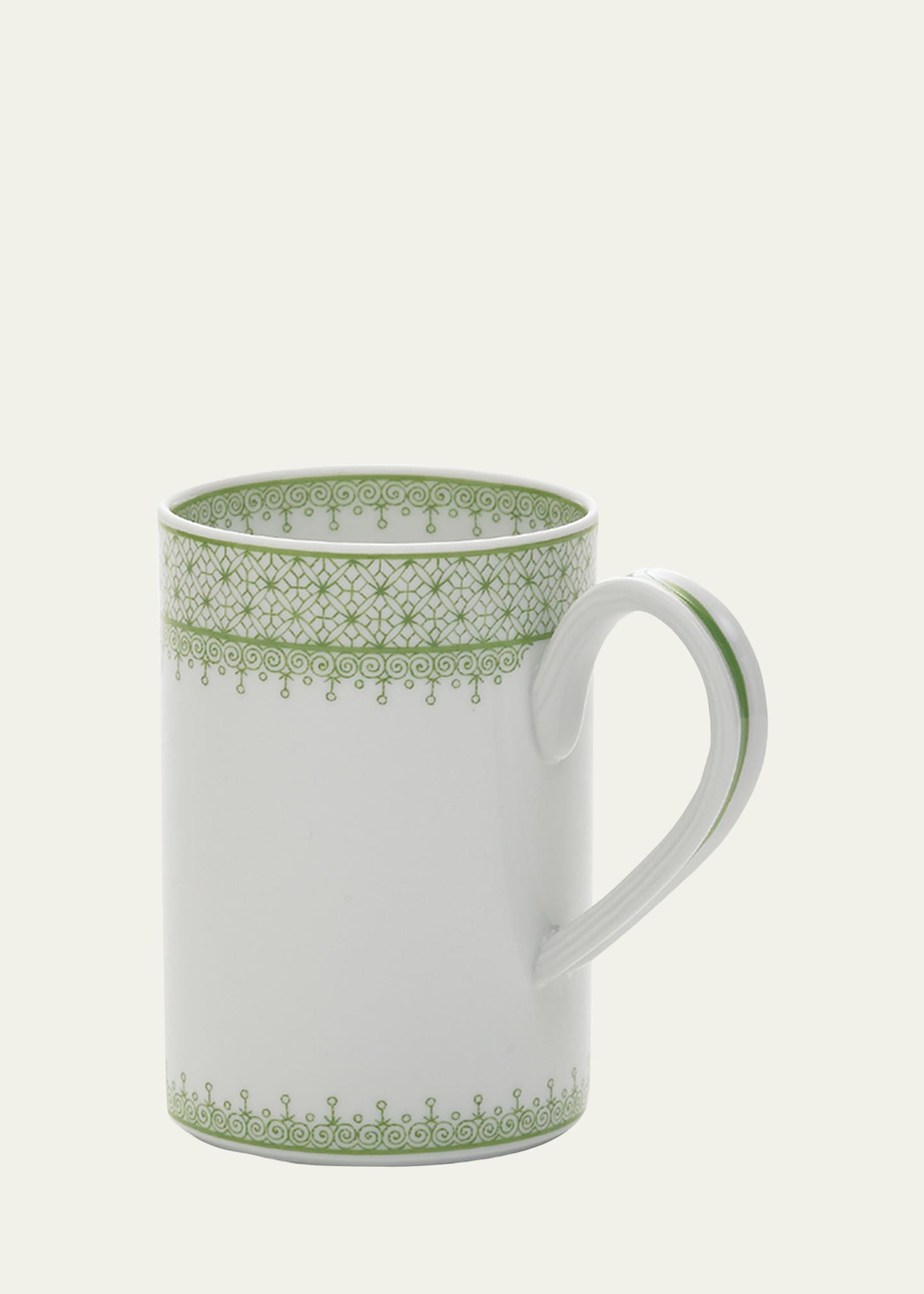 Mottahedeh Apple Lace Mug In Lt. Green