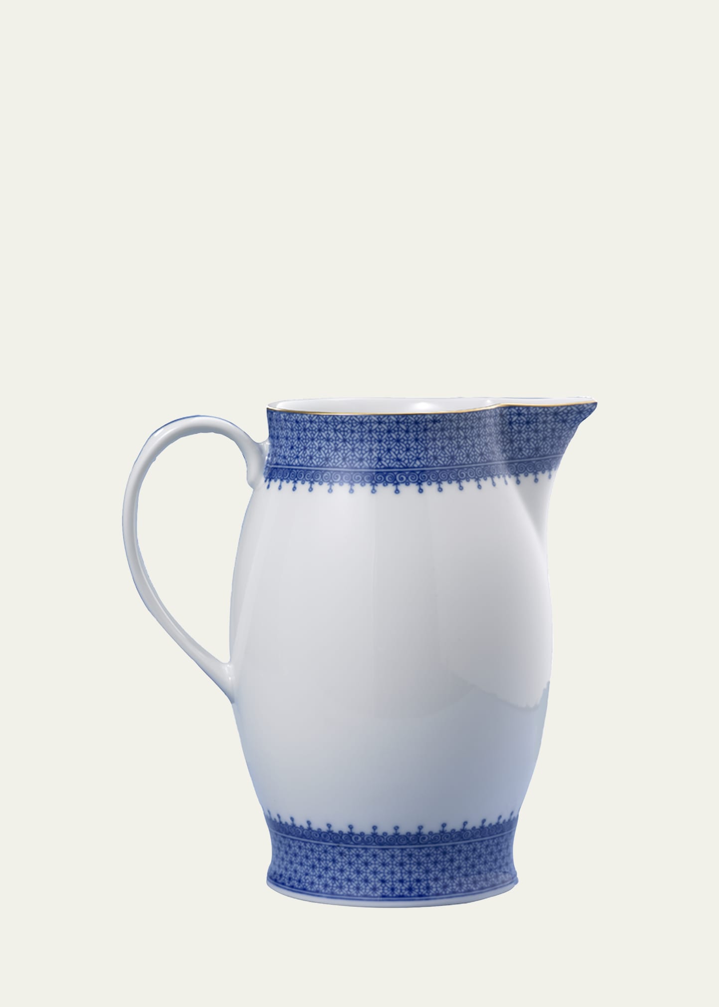 Mottahedeh Blue Lace Pitcher